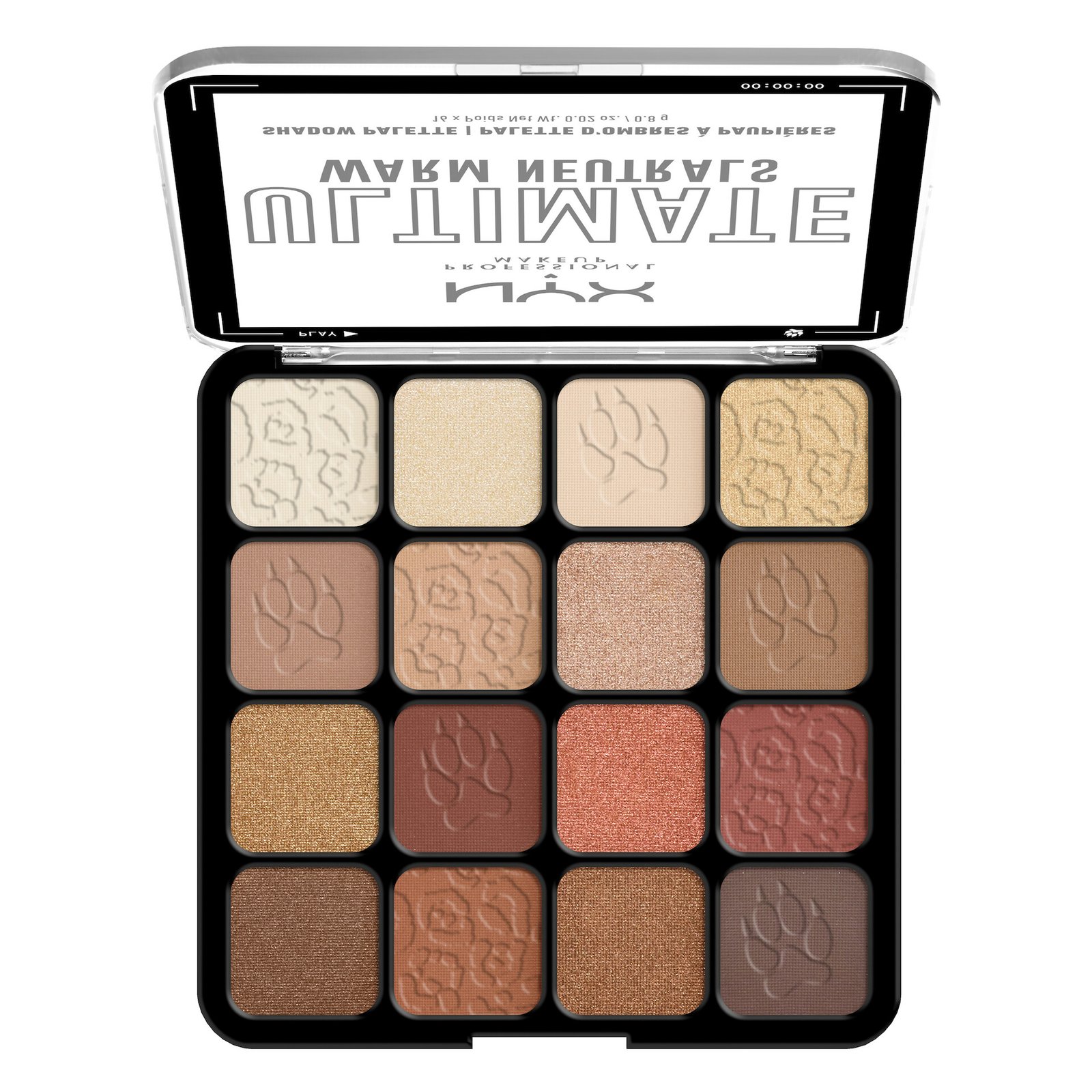 NYX Professional Makeup Ultimate Color Palette 16-Pan 05W Warm Neutrals 1 st