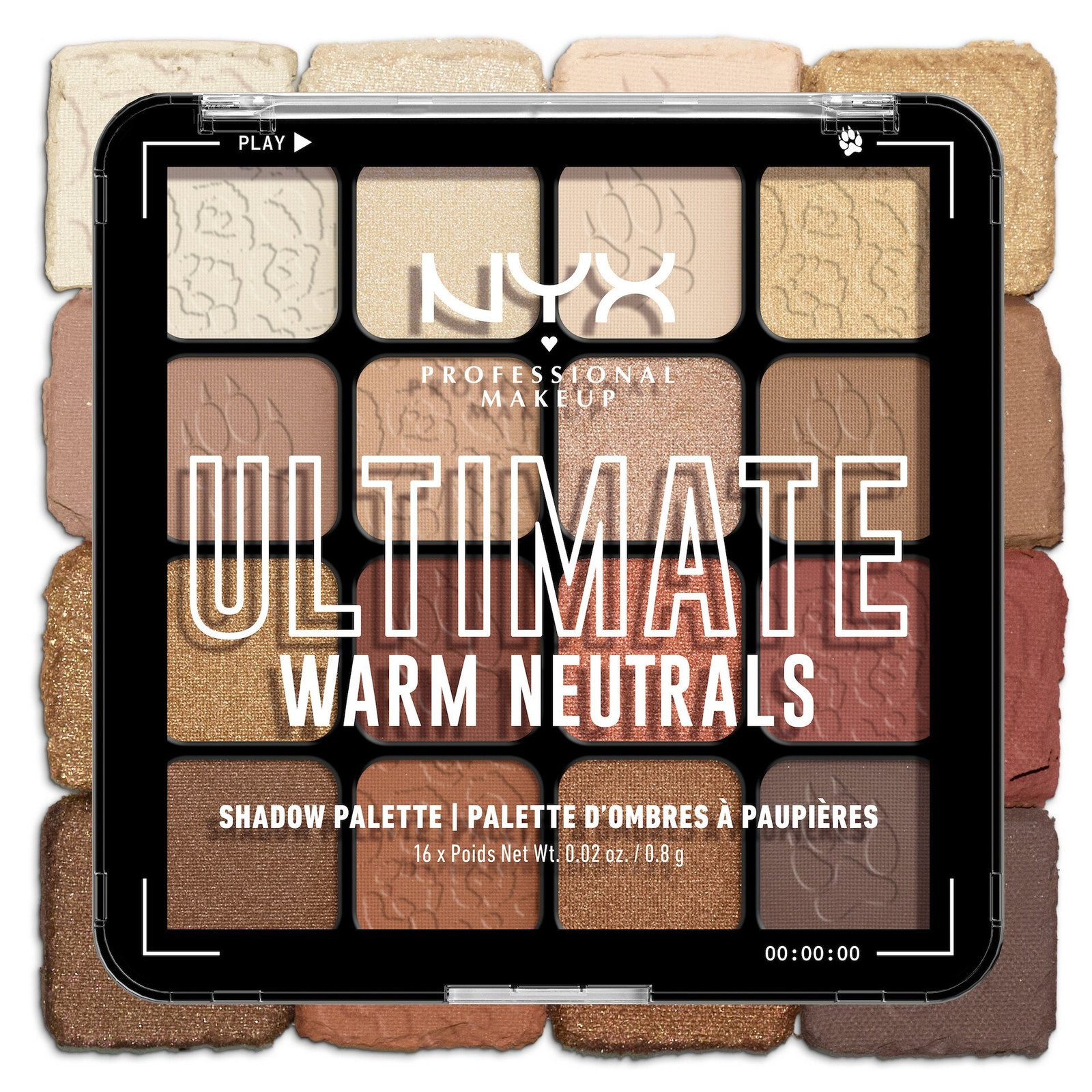 NYX Professional Makeup Ultimate Color Palette 16-Pan 05W Warm Neutrals 1 st