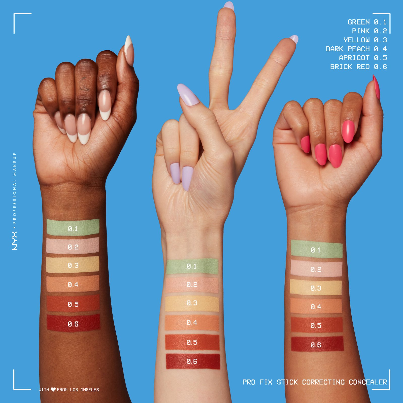 NYX Professional Makeup Pro Fix Stick Concealer Stick 0.1 Green 1,6g