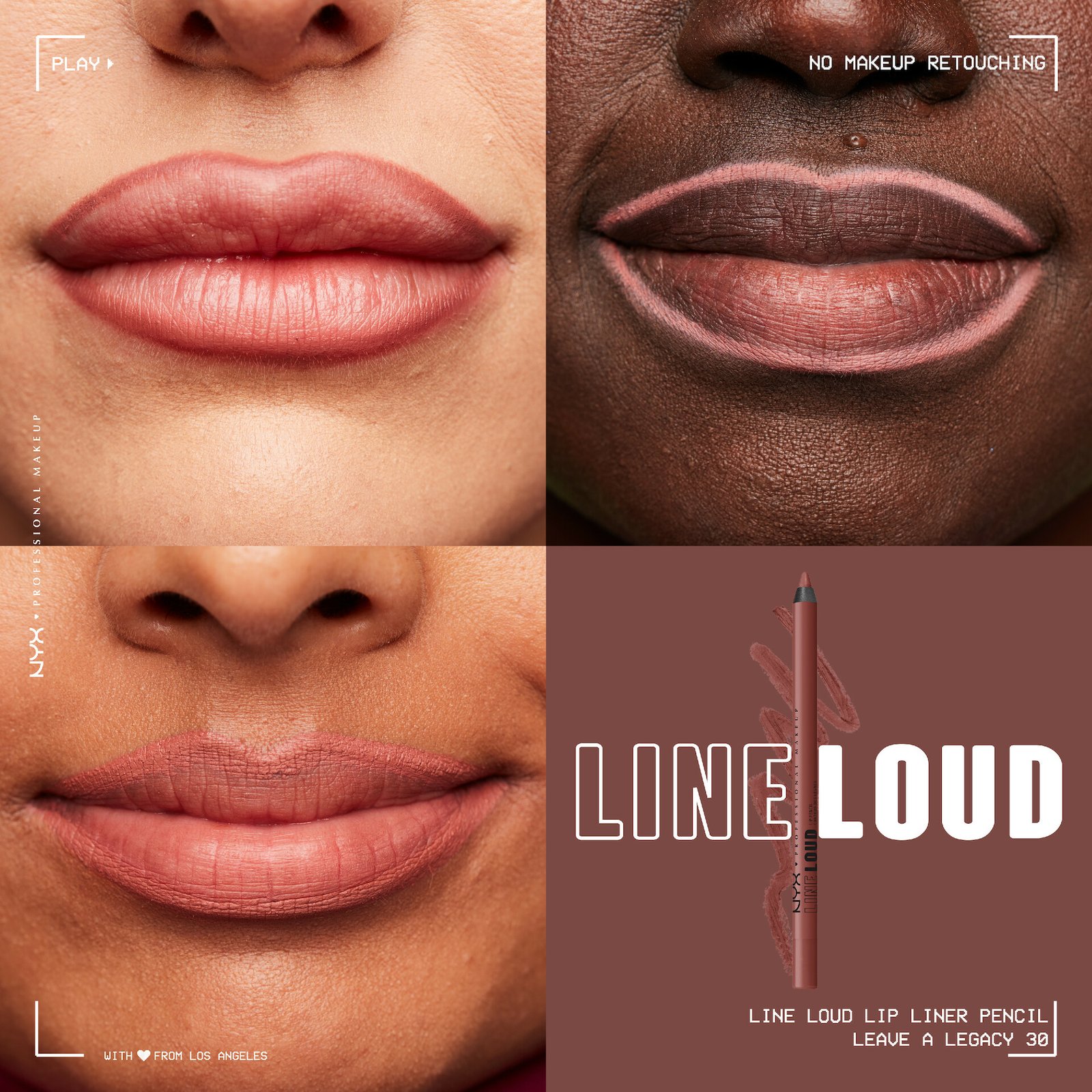 NYX Professional Makeup Line Loud Lip Pencil 30 Leave A Legacy 1,2g