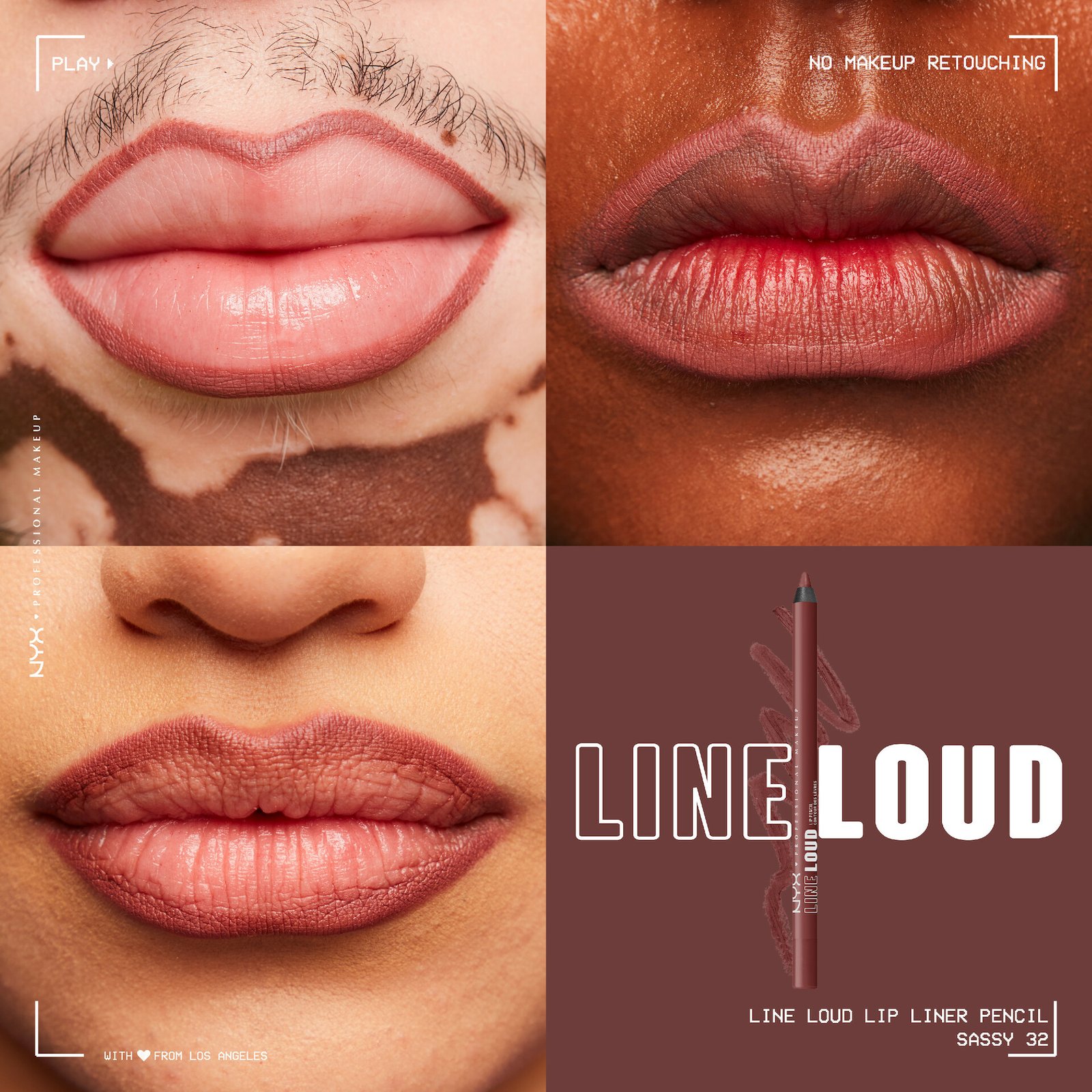 NYX Professional Makeup Line Loud Lip Pencil 32 Sassy 1,2g