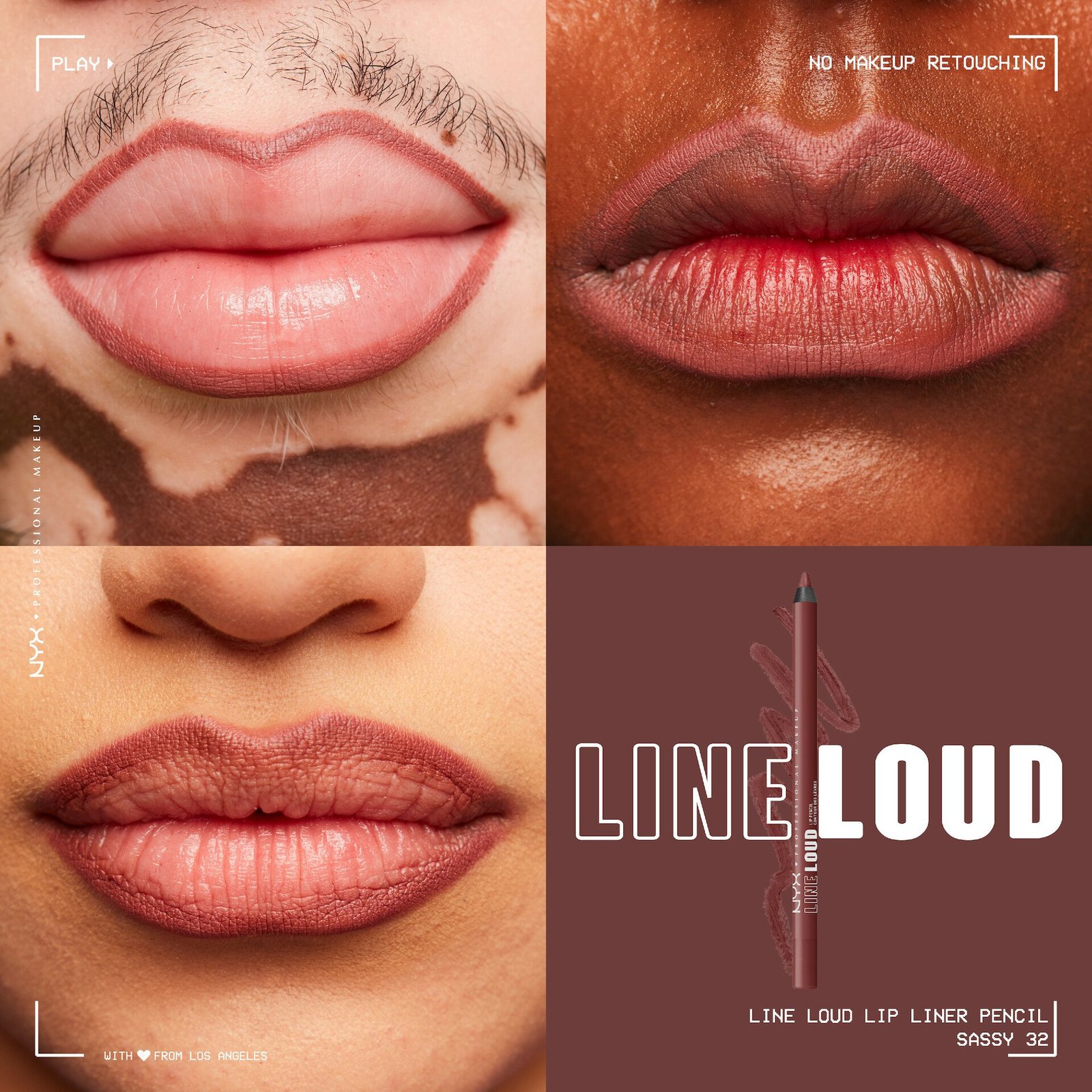 NYX Professional Makeup Line Loud Lip Pencil 32 Sassy 1,2g