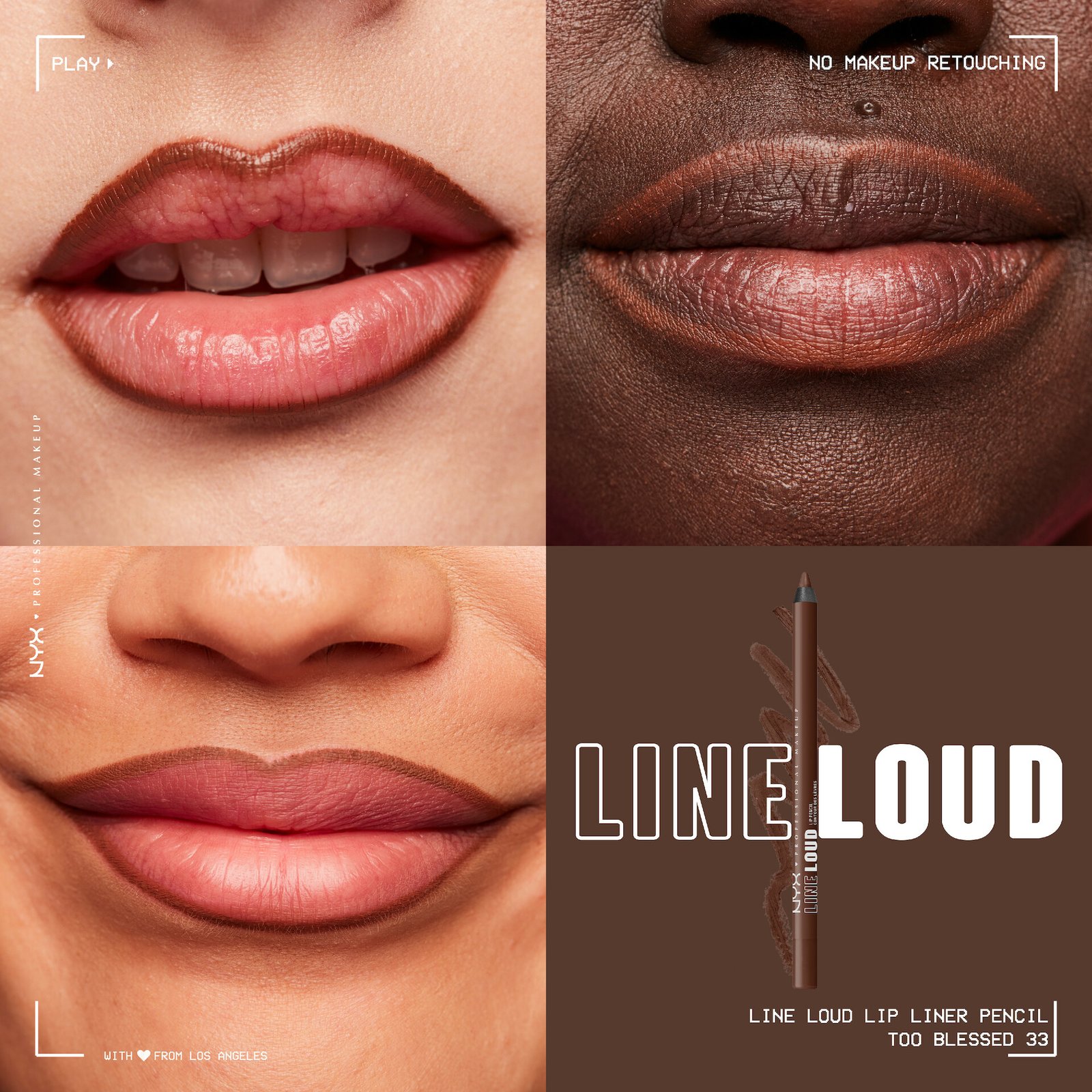 NYX Professional Makeup Line Loud Lip Pencil 33 Too Blessed 1,2g
