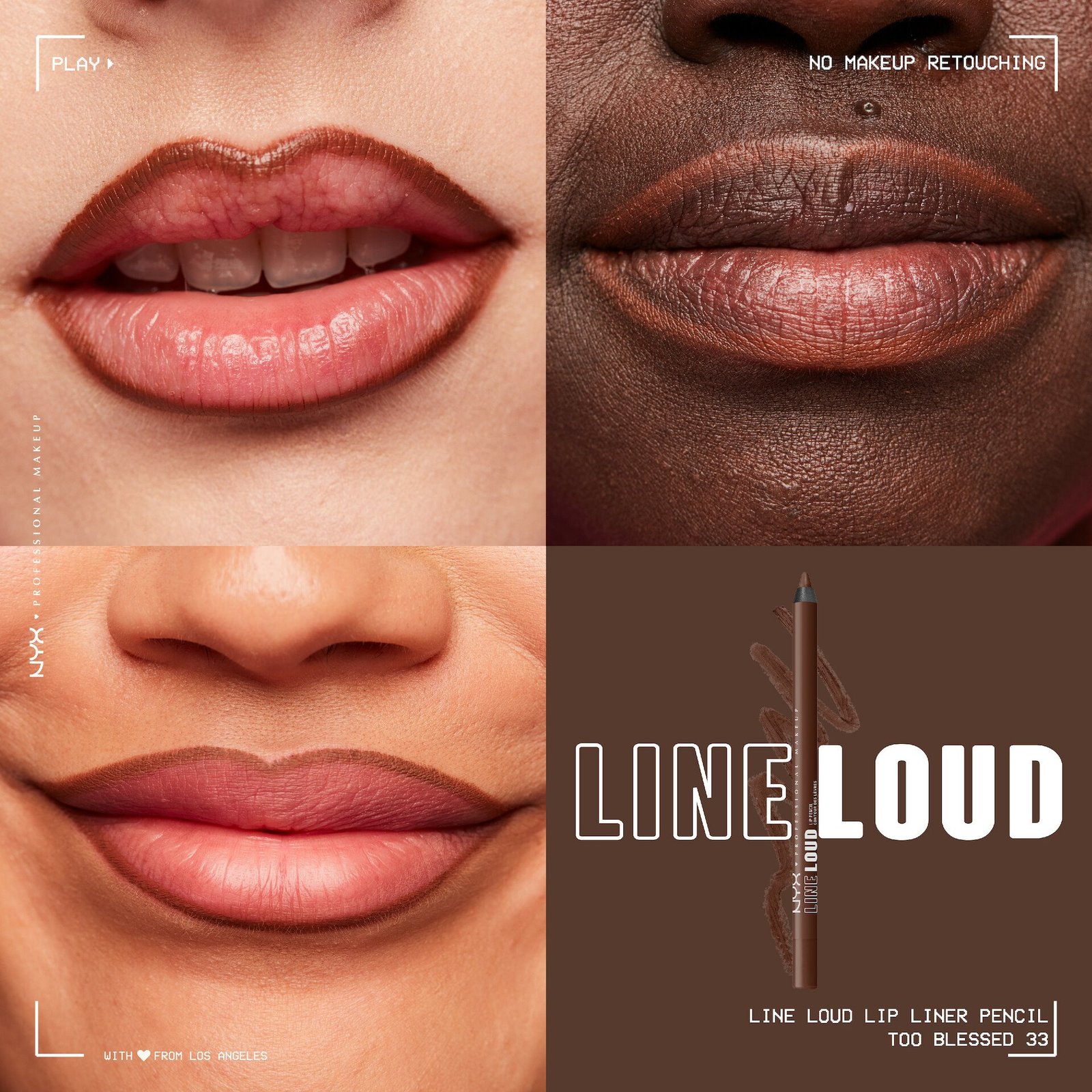 NYX Professional Makeup Line Loud Lip Pencil 33 Too Blessed 1,2g