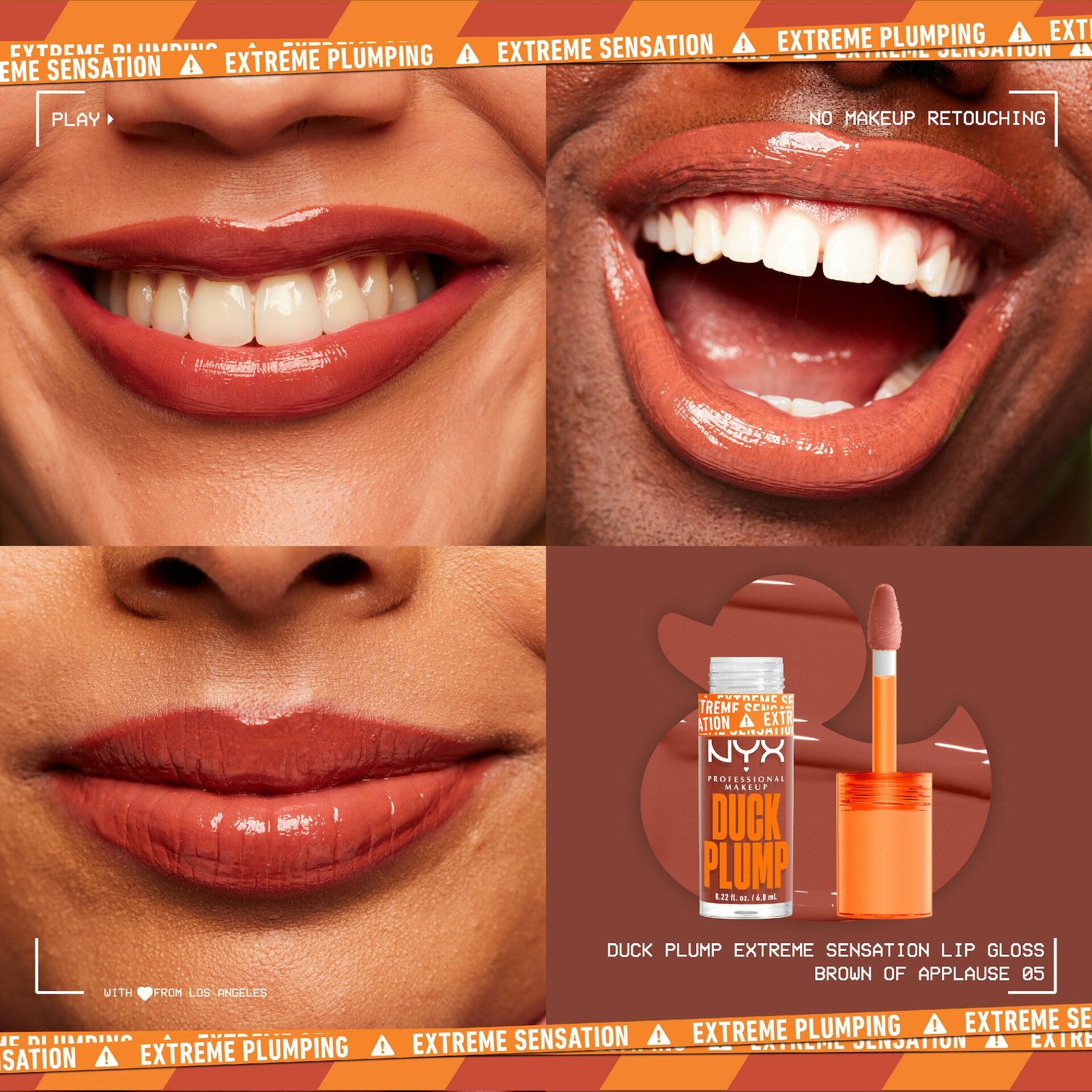 NYX Professional Makeup Duck Plump Lip Lacquer 05 Brown of Applause 7 ml