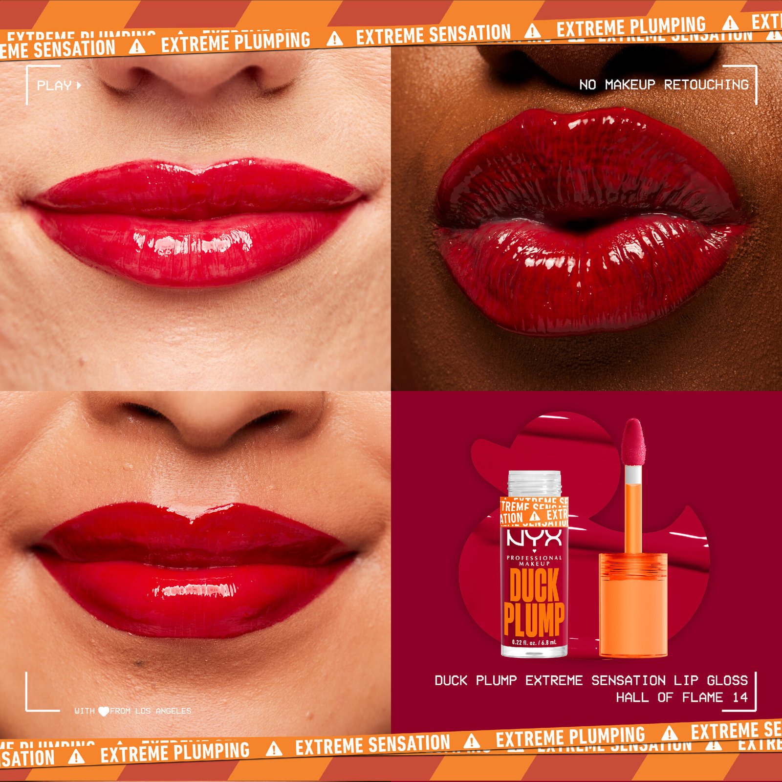 NYX Professional Makeup Duck Plump Lip Lacquer 14 Hall of Flame 7 ml