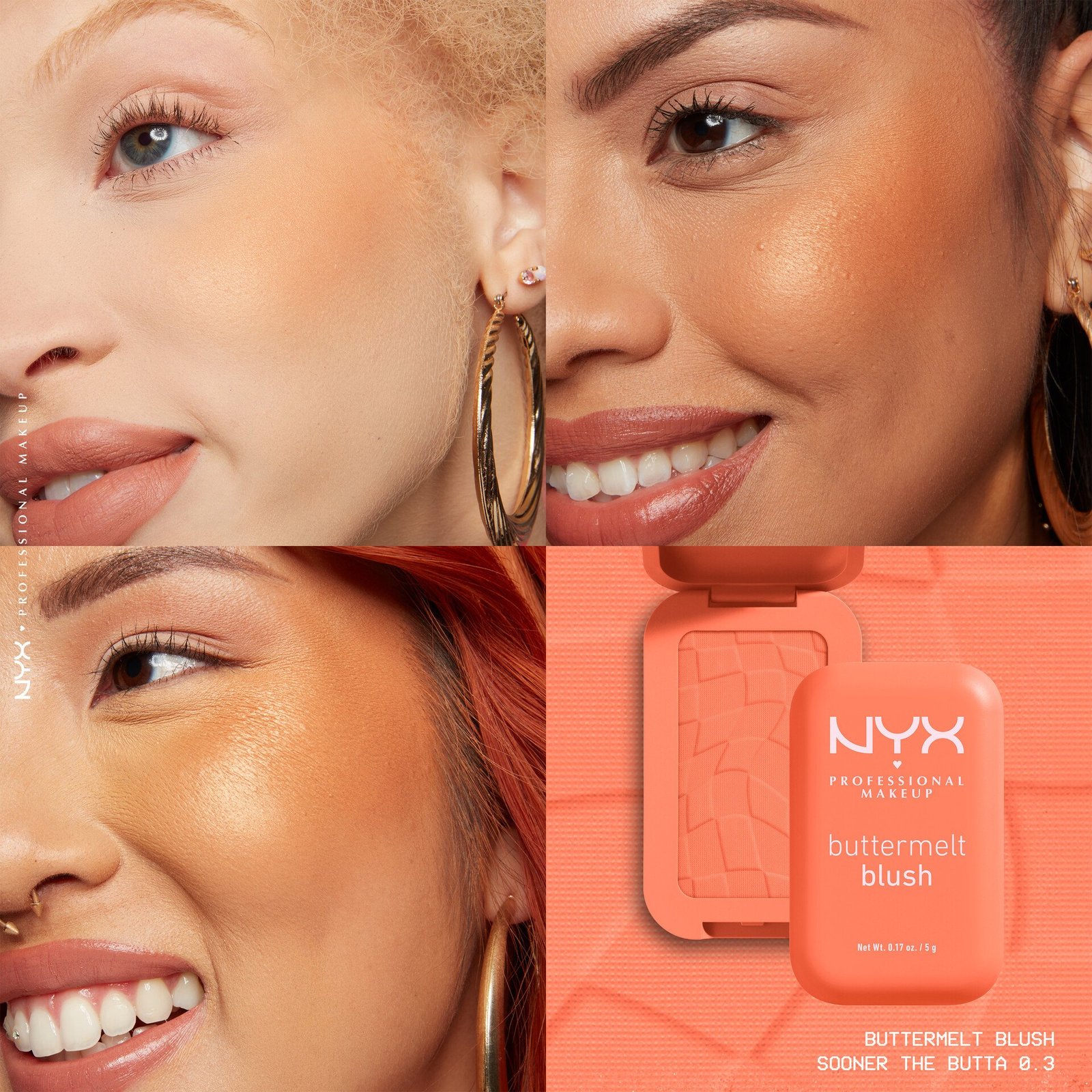 NYX Professional Makeup Buttermelt Blush 03 Sooner The Butta 5g