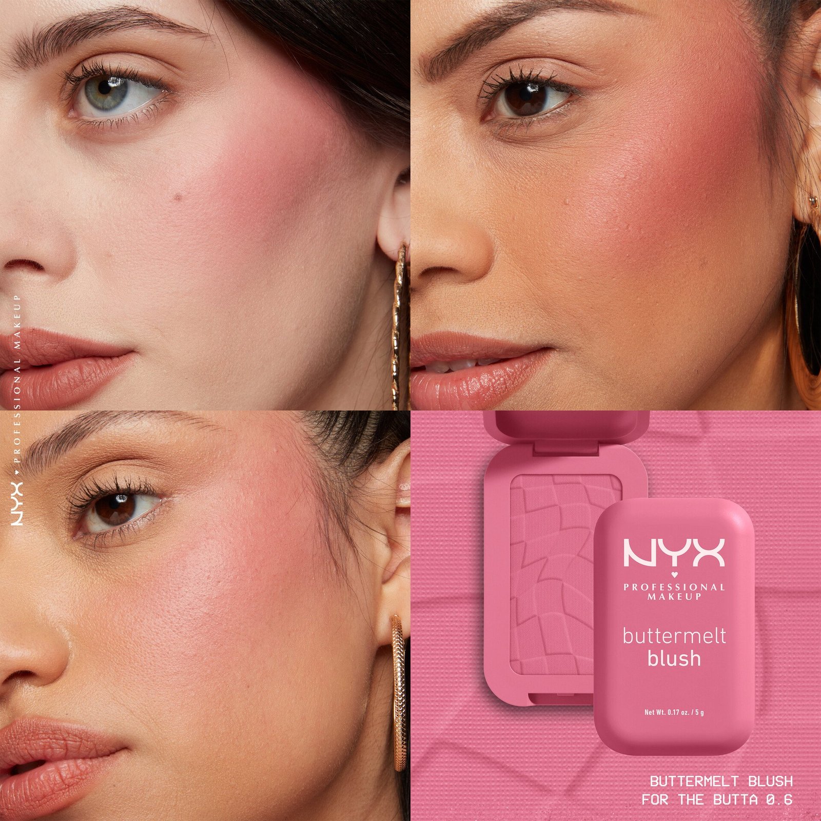 NYX Professional Makeup Buttermelt Blush 06 For The Butta 5g