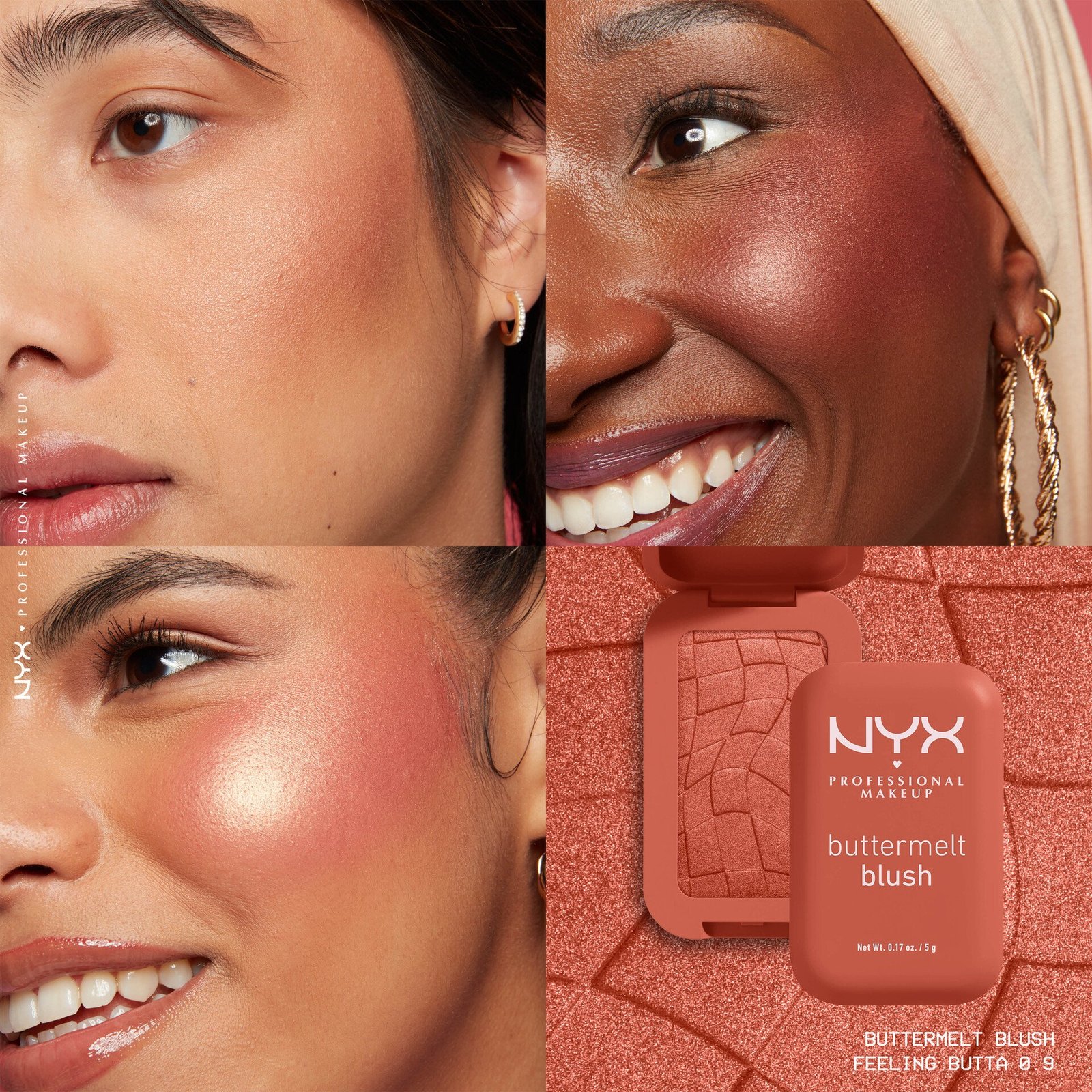 NYX Professional Makeup Buttermelt Blush 09 Feeling Butta 5g