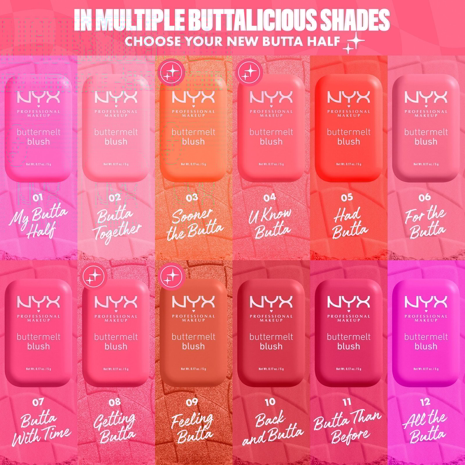 NYX Professional Makeup Buttermelt Blush 12 All The Butta 5g