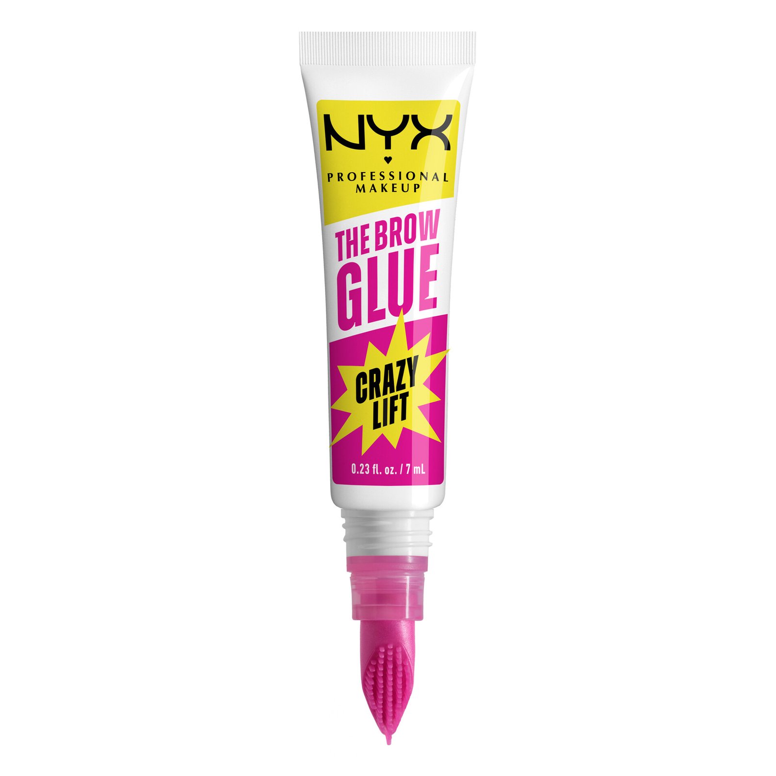 NYX Professional Makeup The Brow Glue Crazy Lift Fixerande Bryngel 01 Transparent 7 ml