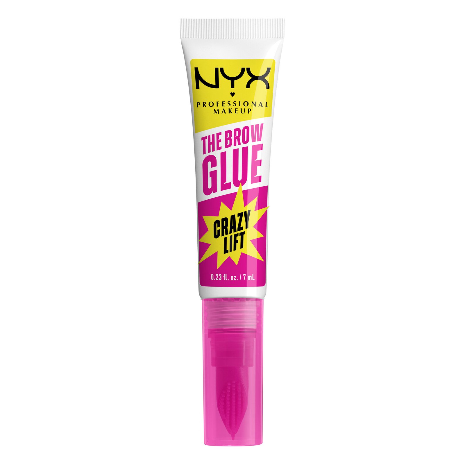 NYX Professional Makeup The Brow Glue Crazy Lift Fixerande Bryngel 01 Transparent 7 ml