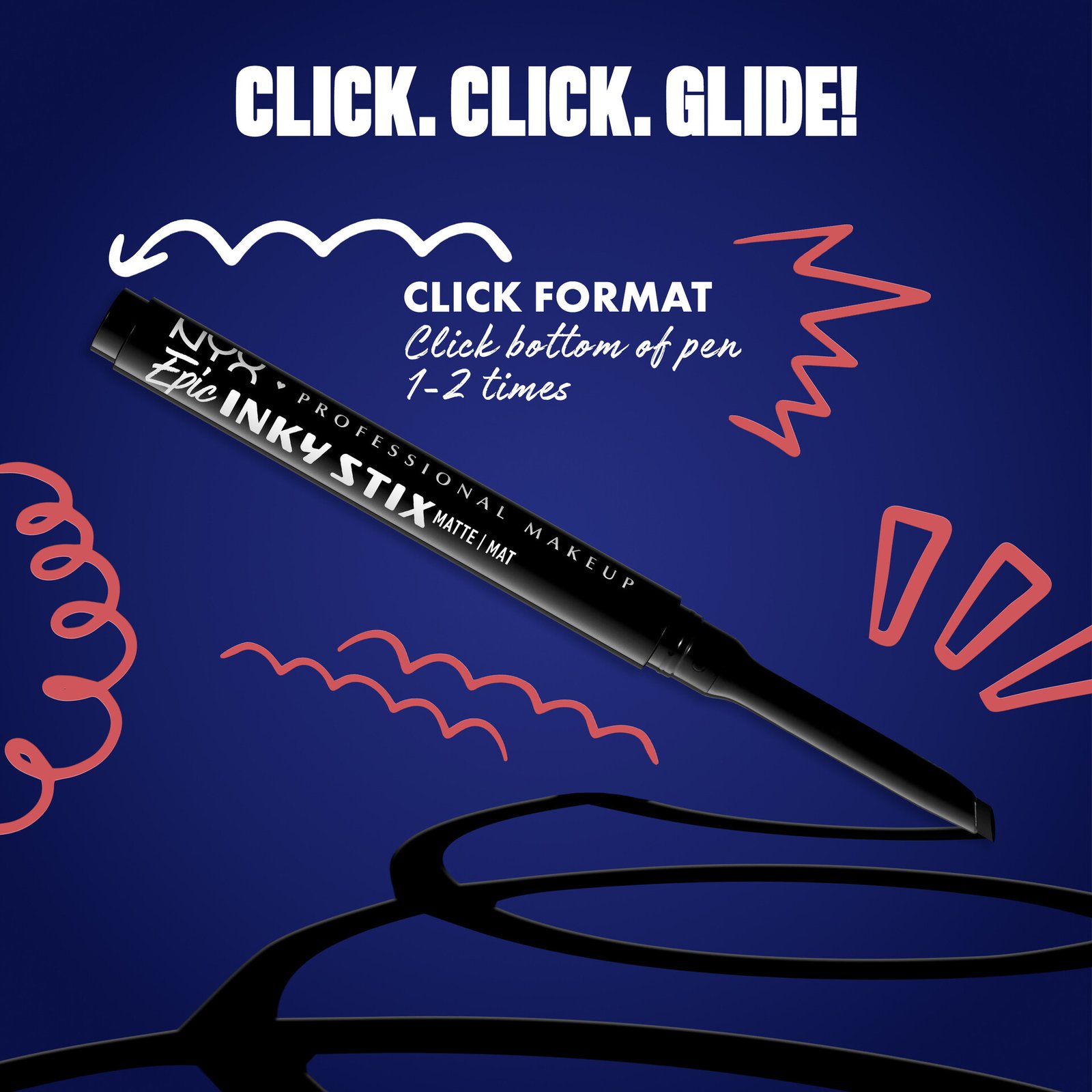 NYX Professional Makeup Epic Inky Stix Eyeliner 01 Black Screen 0,1 g