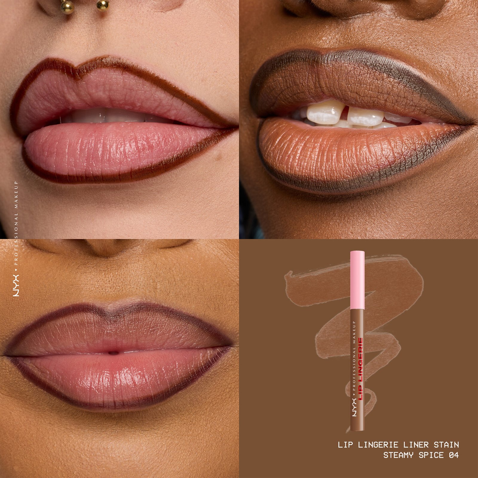NYX Professional Makeup Lip Lingerie Liner Stain 04 Steamy Spice 1 ml