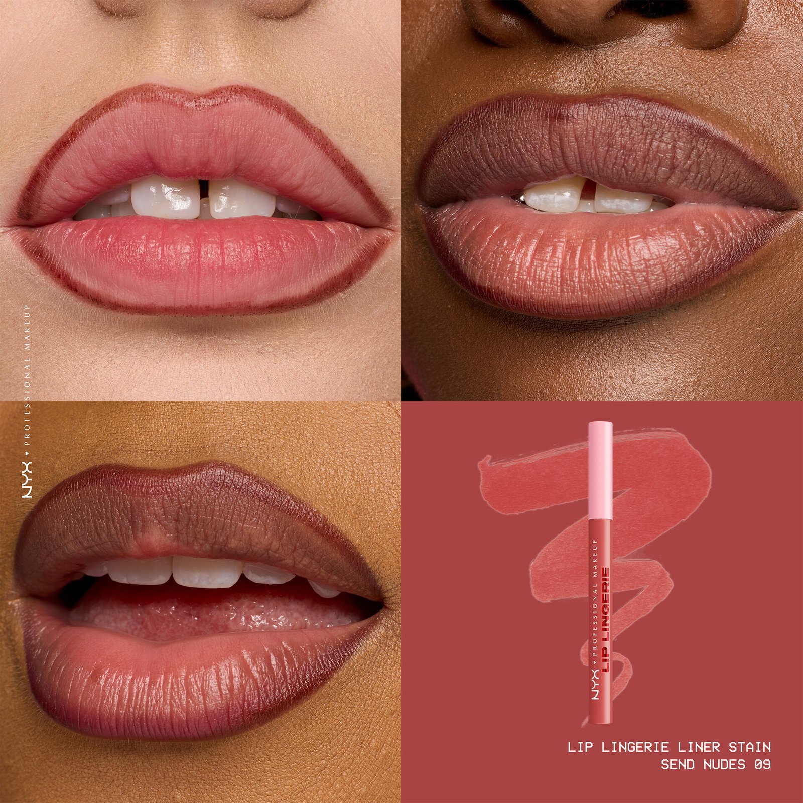 NYX Professional Makeup Lip Lingerie Liner Stain 09 Send Nudes 1 ml