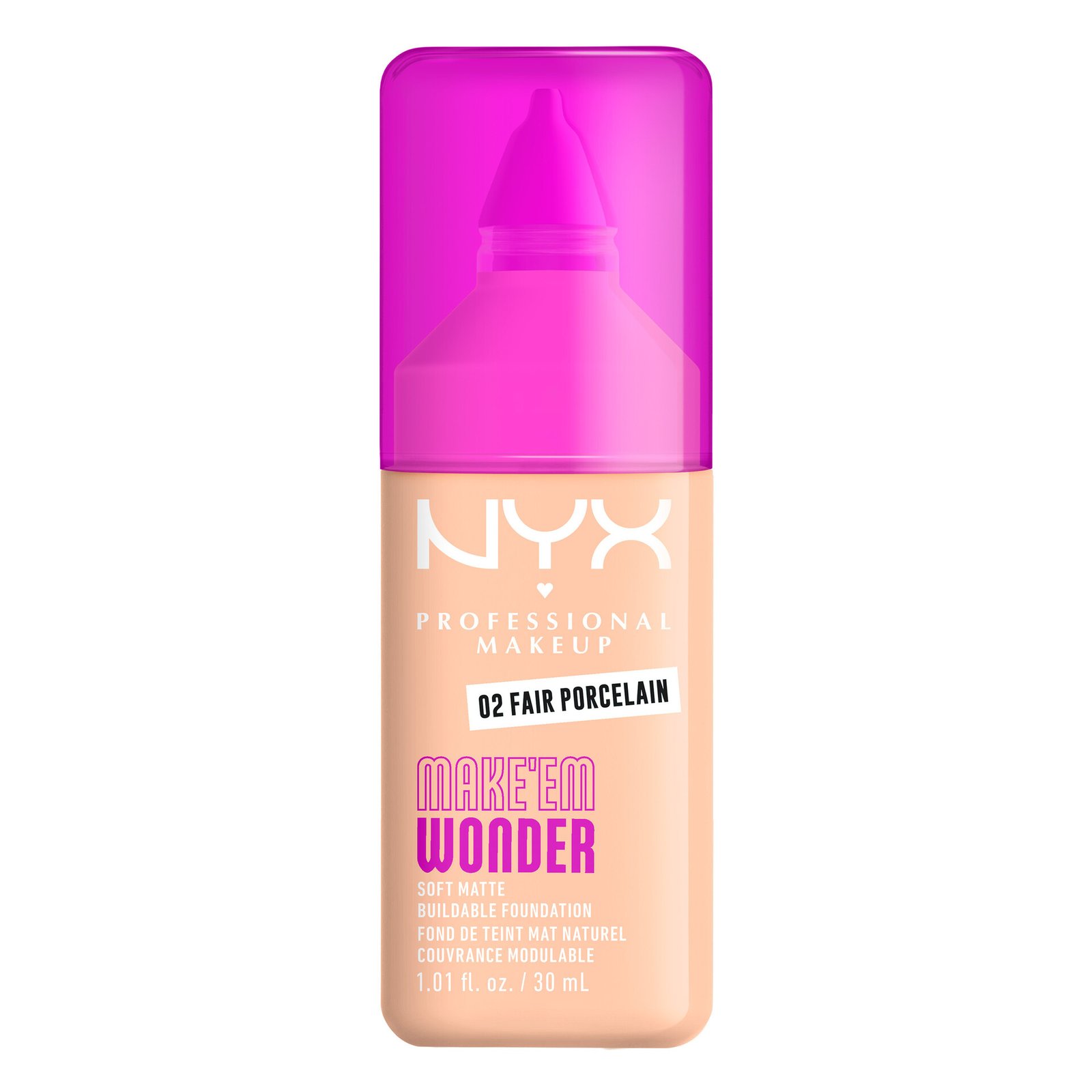NYX Professional Makeup Make Em Wonder Foundation 01 Pale 30 ml
