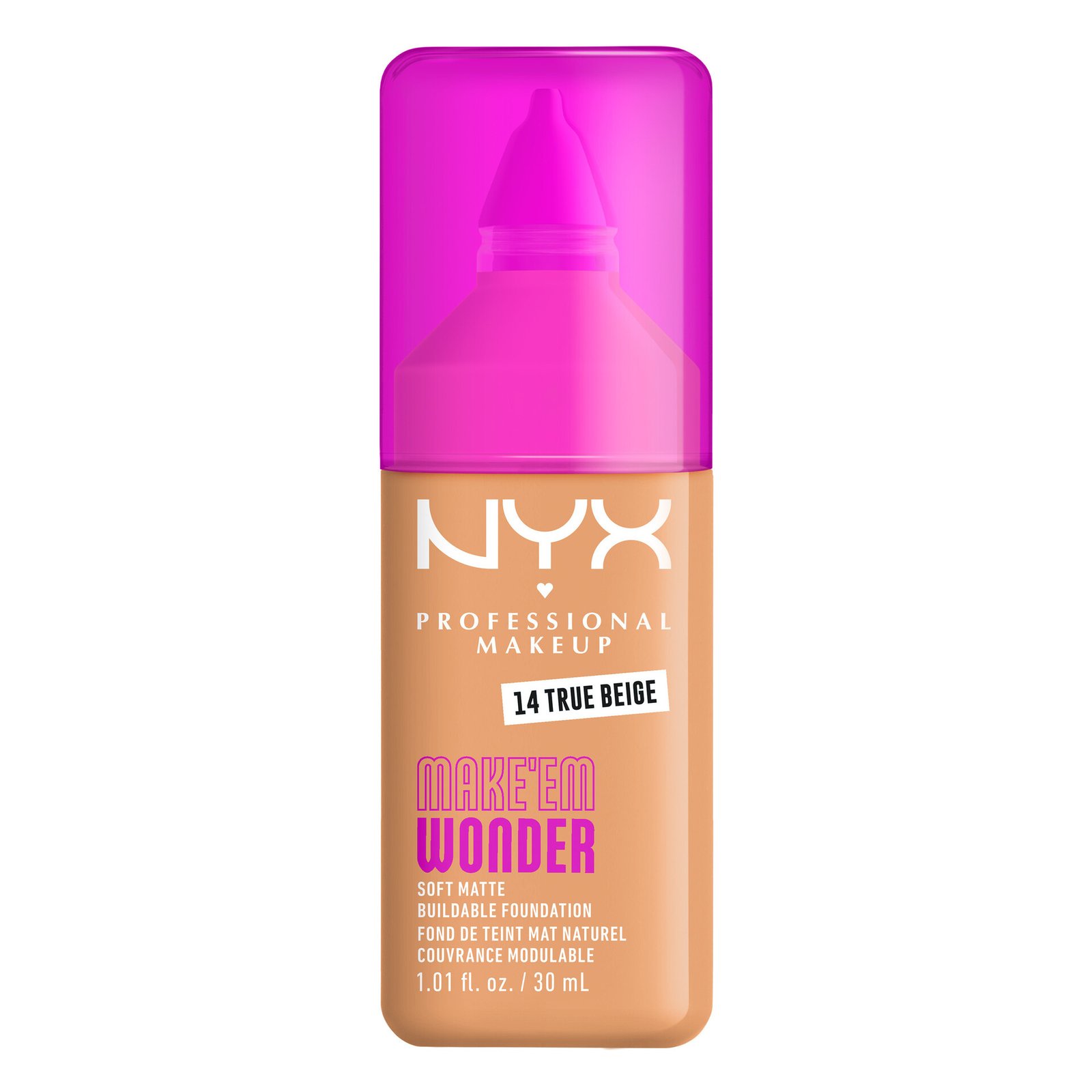 NYX Professional Makeup Make Em Wonder Foundation 14 True Beige 30 ml