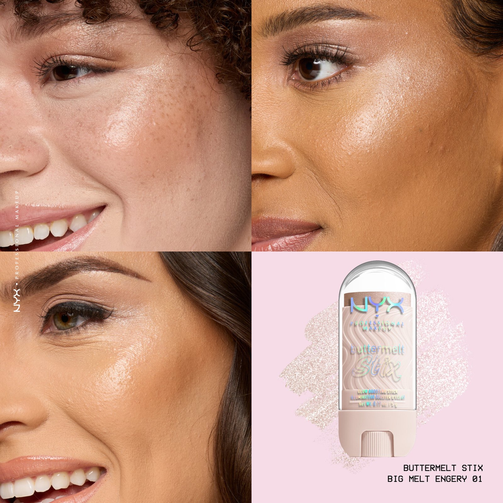 NYX Professional Makeup Buttermelt Glaze Highlighter Stix 01 Big Melt Energy 8 ml