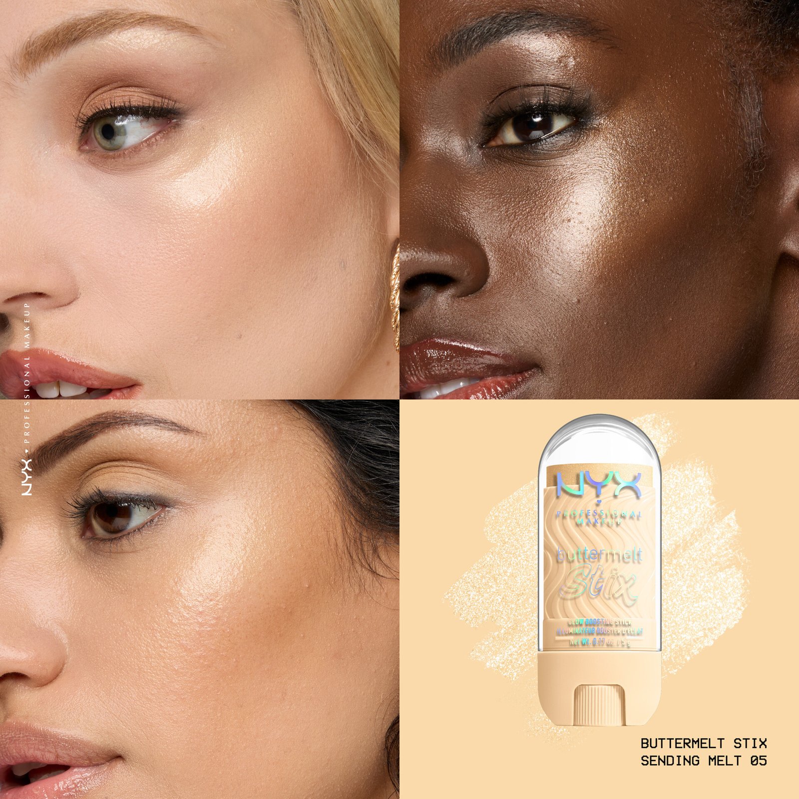 NYX Professional Makeup Buttermelt Glaze Highlighter Stix 05 Sending Melt 8 ml
