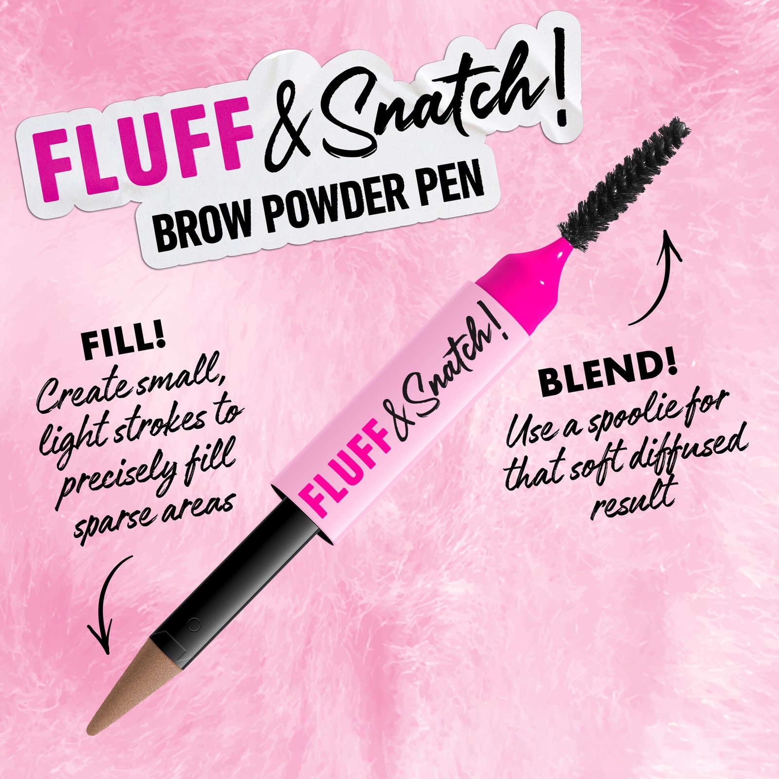 NYX Professional Makeup Fluff N Snatch Brow Powder Pen 02 Taupe 1 g
