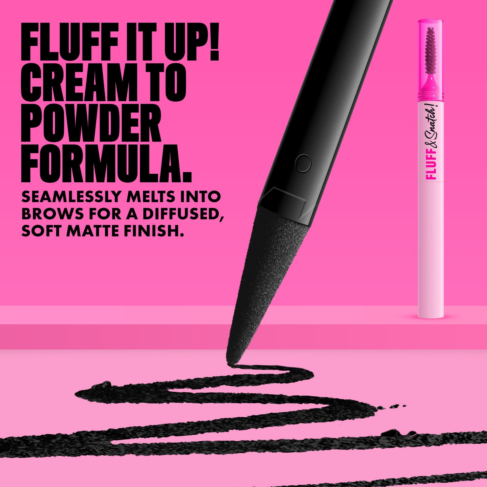 NYX Professional Makeup Fluff N Snatch Brow Powder Pen 08 Black 1 g