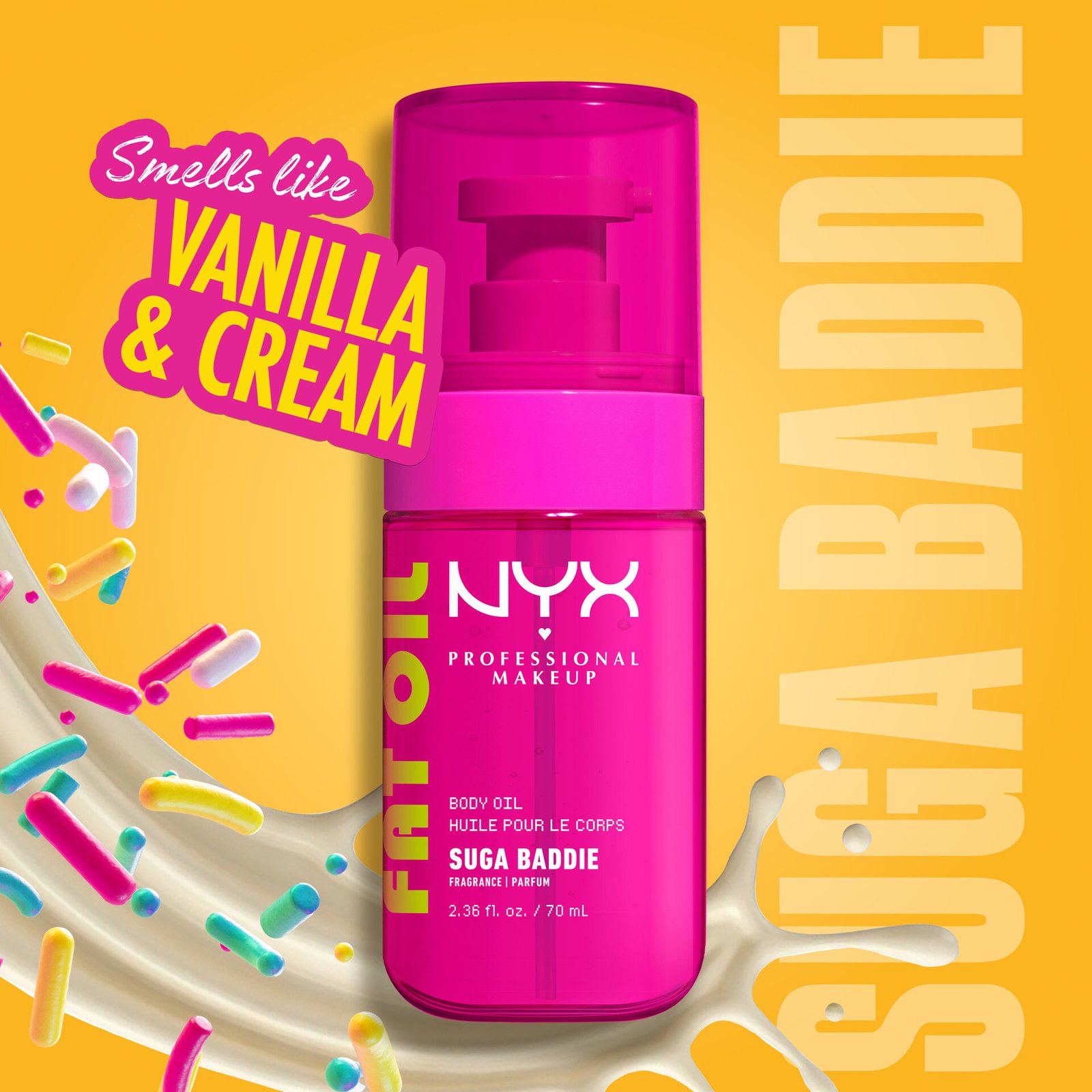 NYX Professional Makeup Fat Oil Body Oil Suga Baddie 70 ml