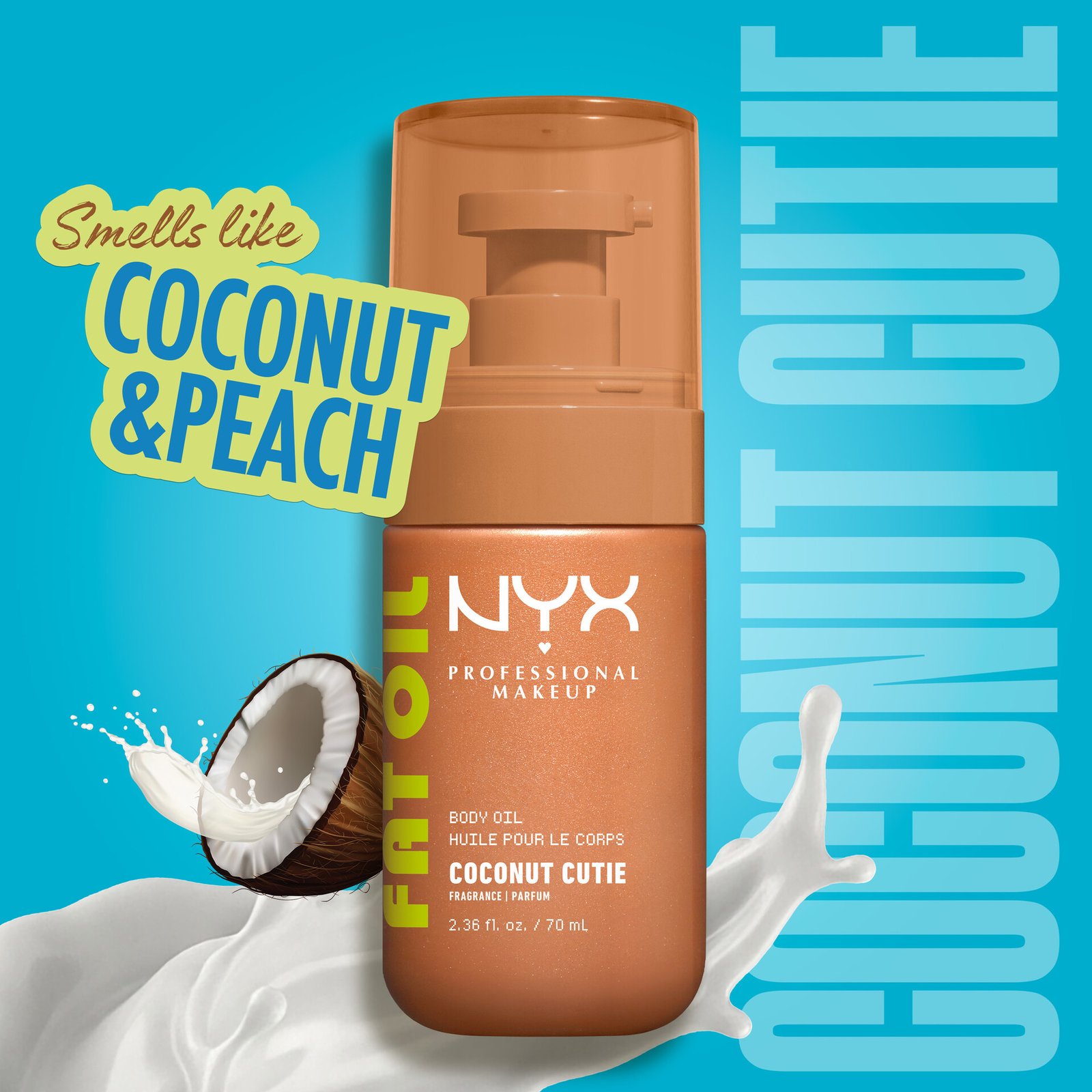 NYX Professional Makeup Fat Oil Body Oil Coconut Cutie 70 ml