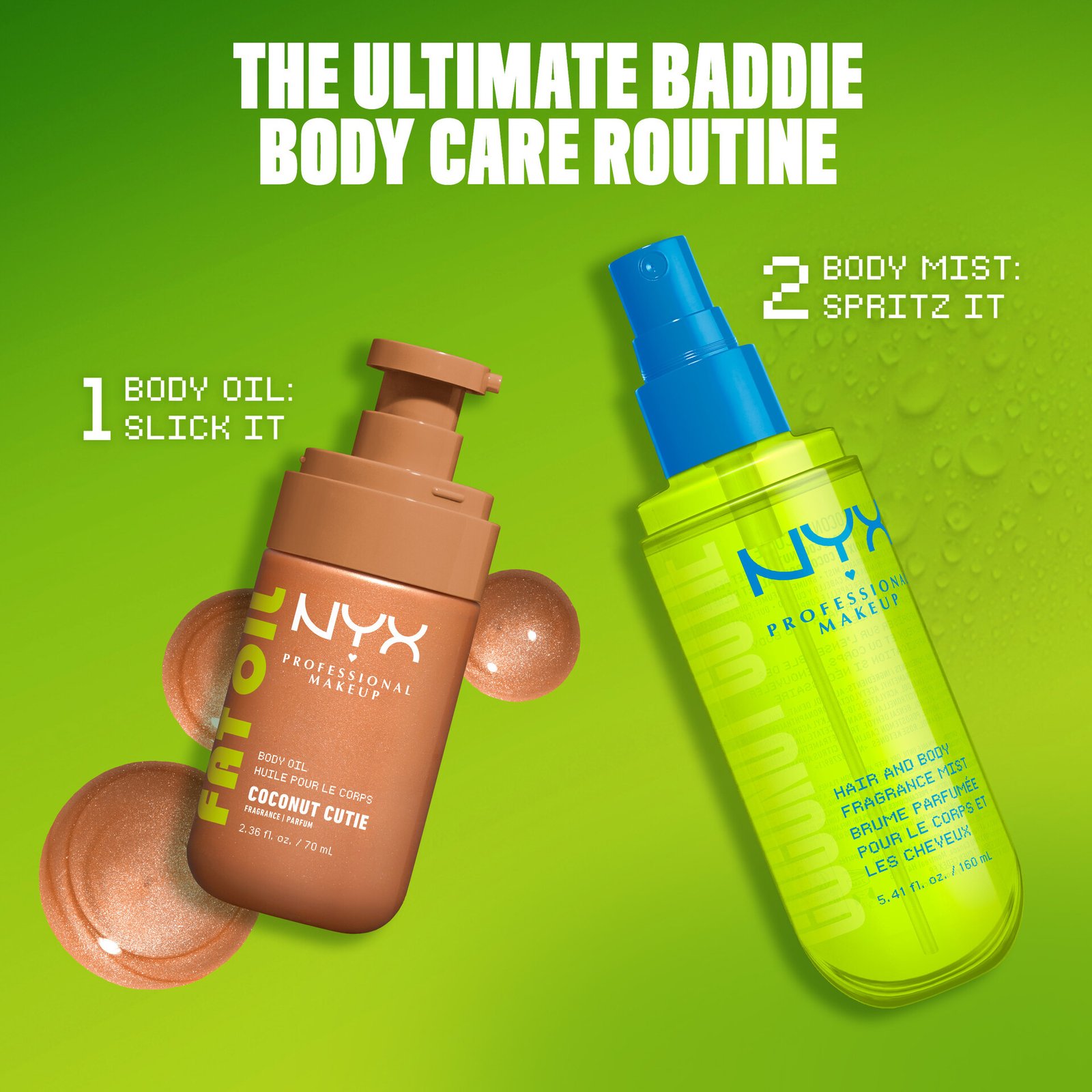 NYX Professional Makeup Fat Oil Body Oil Coconut Cutie 70 ml