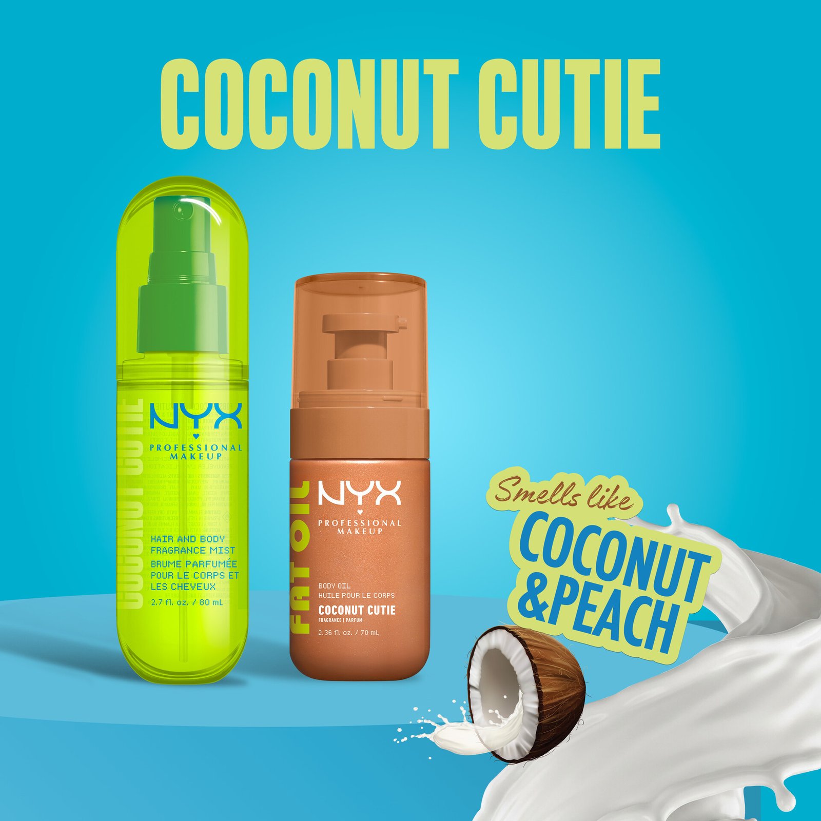 NYX Professional Makeup Fat Oil Body Oil Coconut Cutie 70 ml