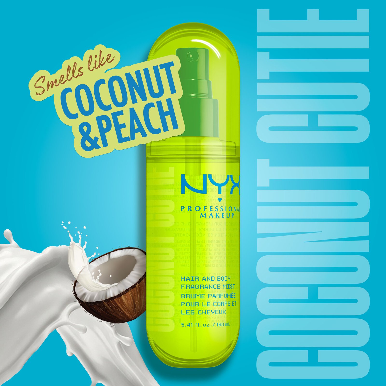 NYX Professional Makeup Fat Oil Body Fragrance Mist  Coconut Cutie 80 ml