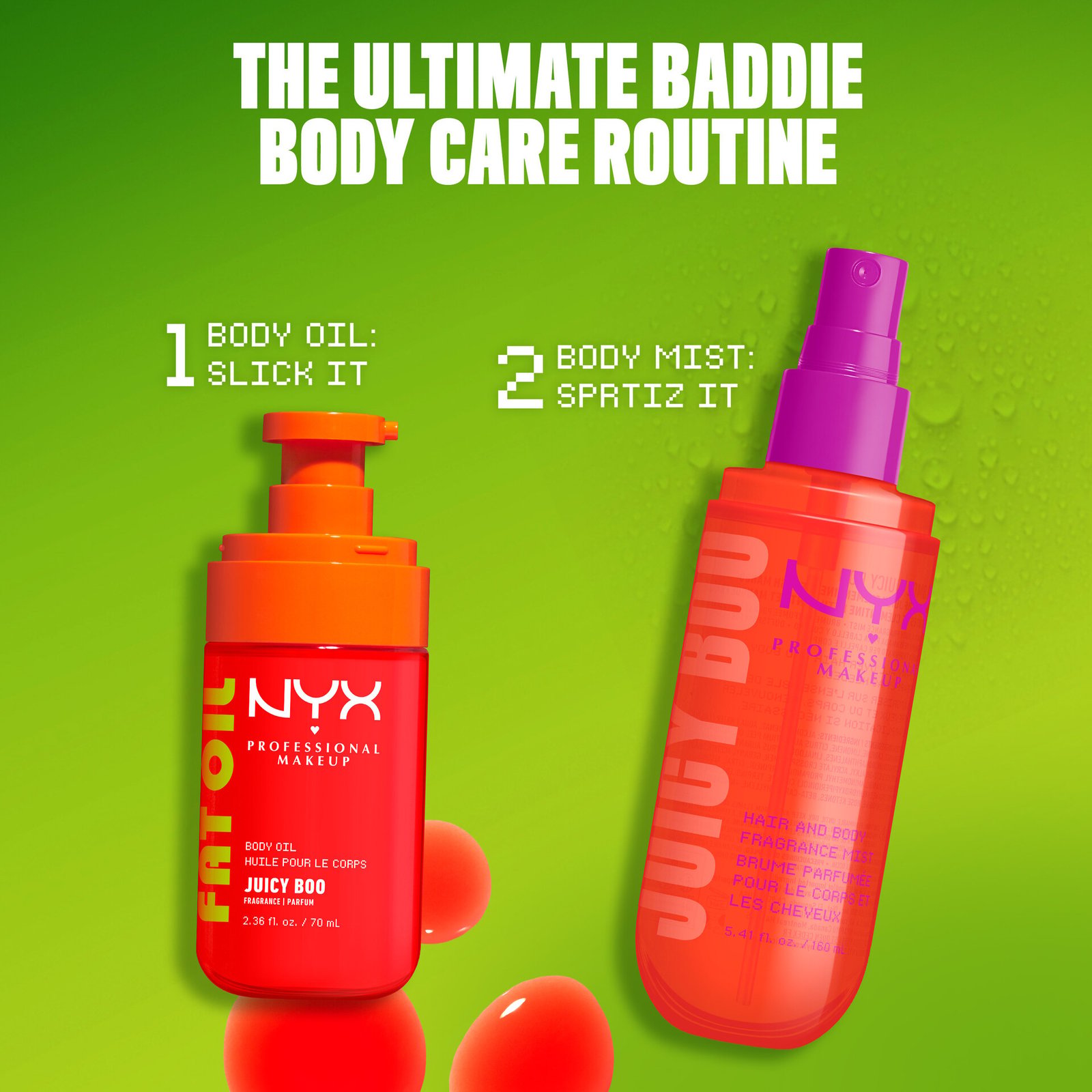 NYX Professional Makeup Fat Oil Body Oil Juicy Boo 70 ml