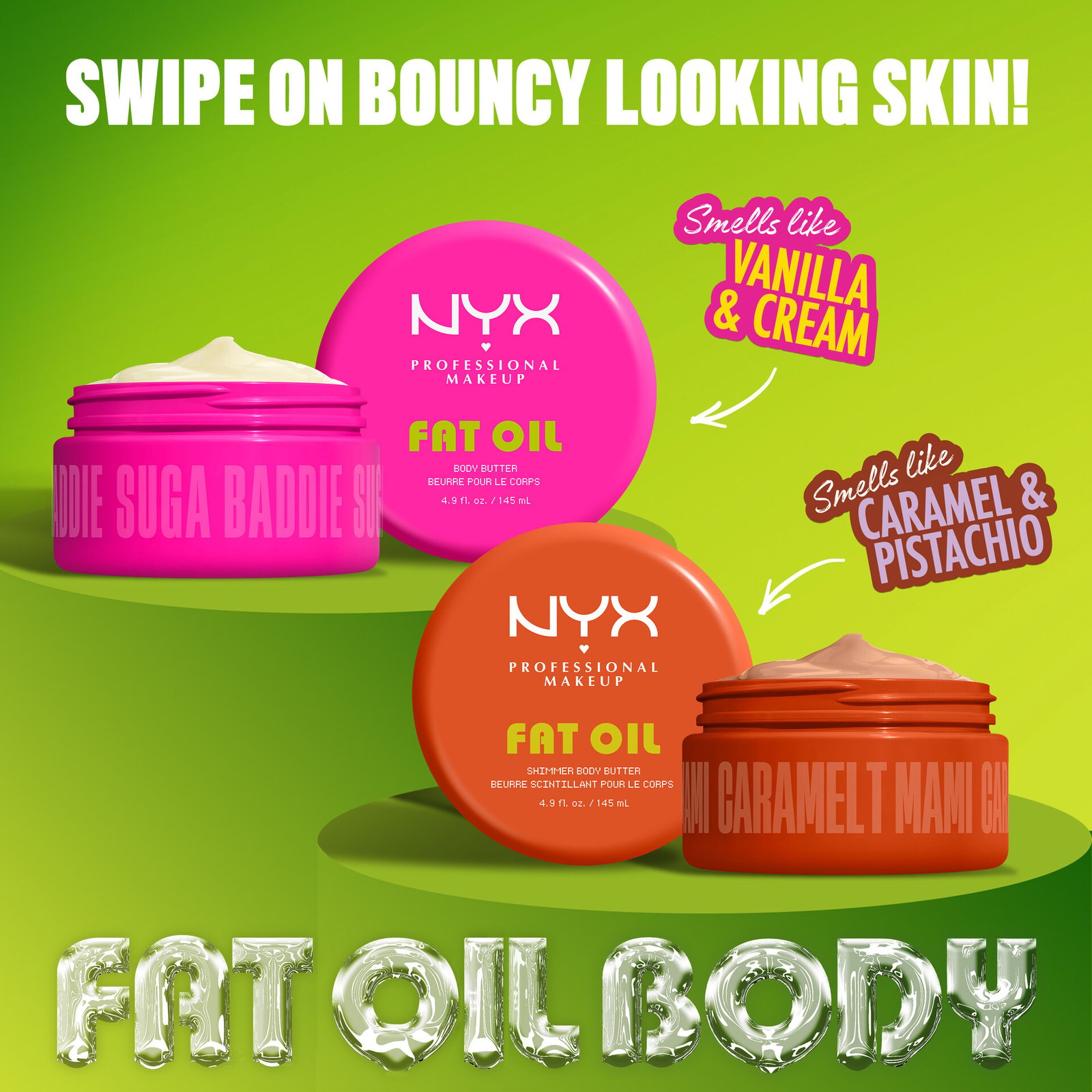 NYX Professional Makeup Fat Oil Body Butter Caramelt Mami 150 ml