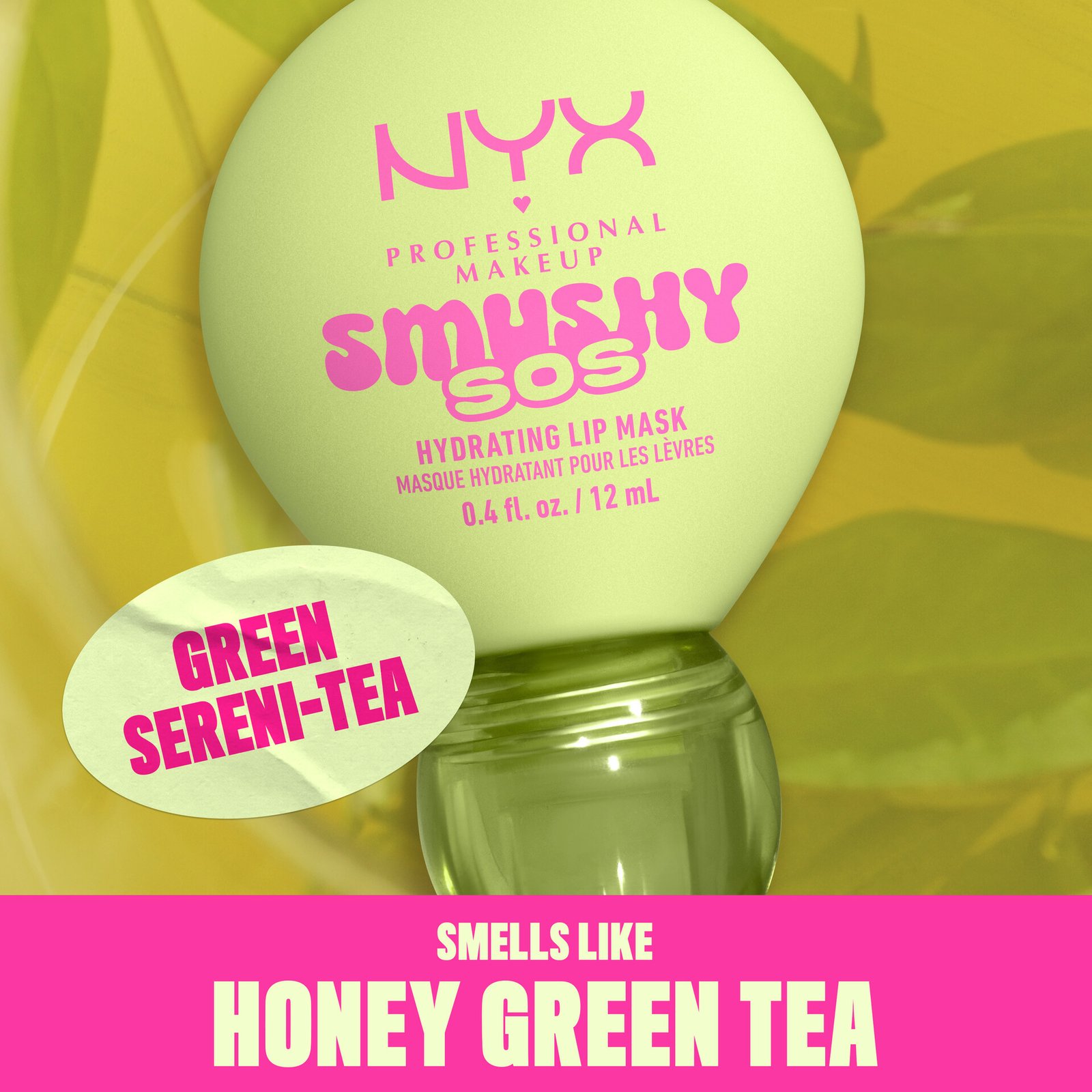 NYX Professional Makeup Smushy SOS Hydrating Lip Mask 01 Green Sereni-tea