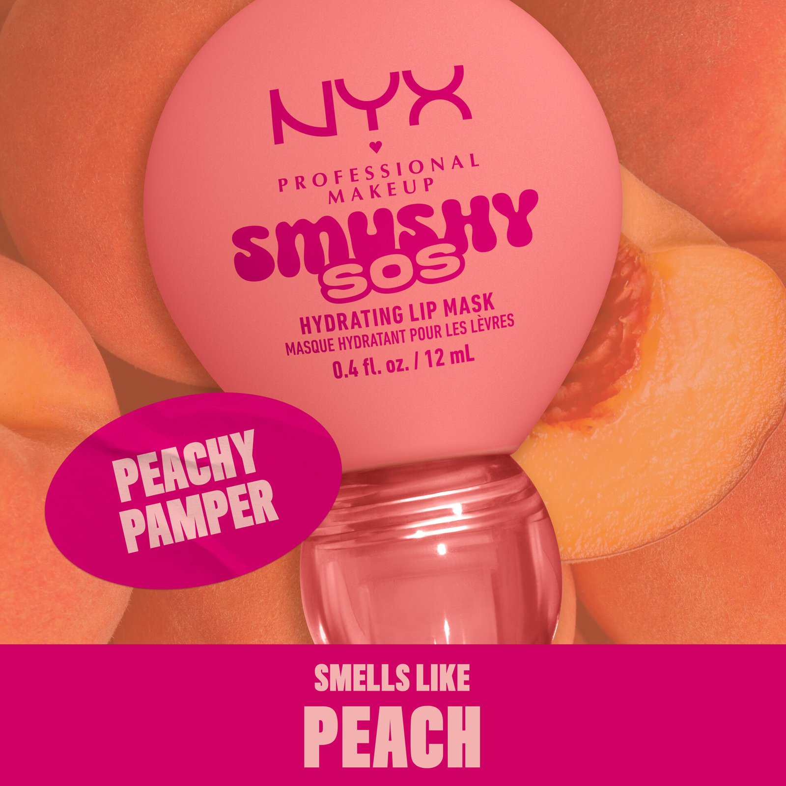 NYX Professional Makeup Smushy SOS Hydrating Läppmask 03 Peachy Pamper 12 ml