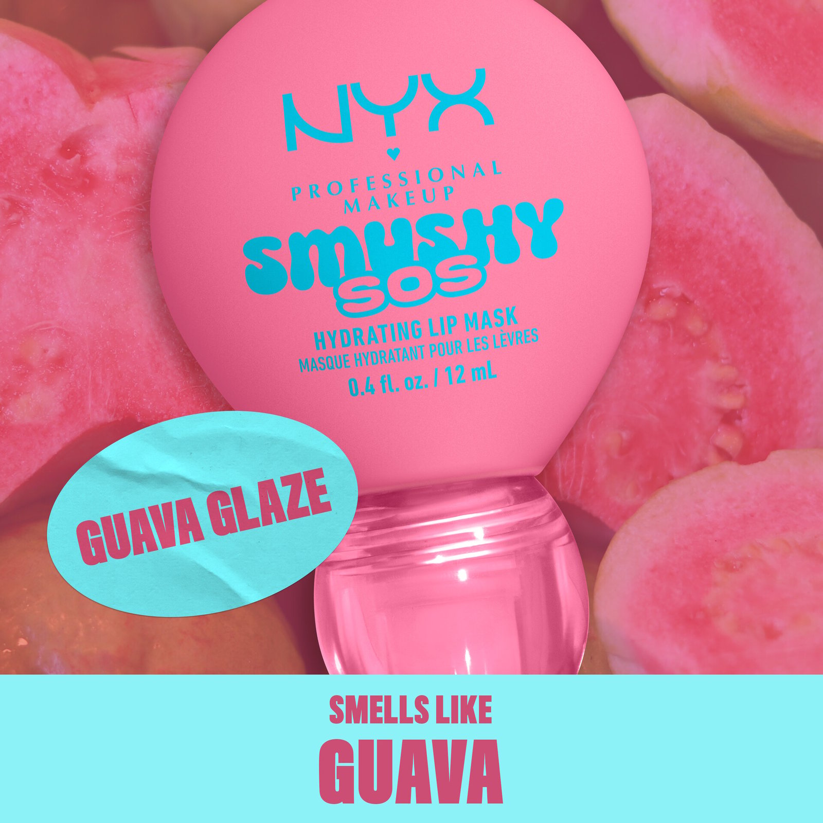 NYX Professional Makeup Smushy SOS Hydrating Läppmask 04 Guava Glaze 12 ml