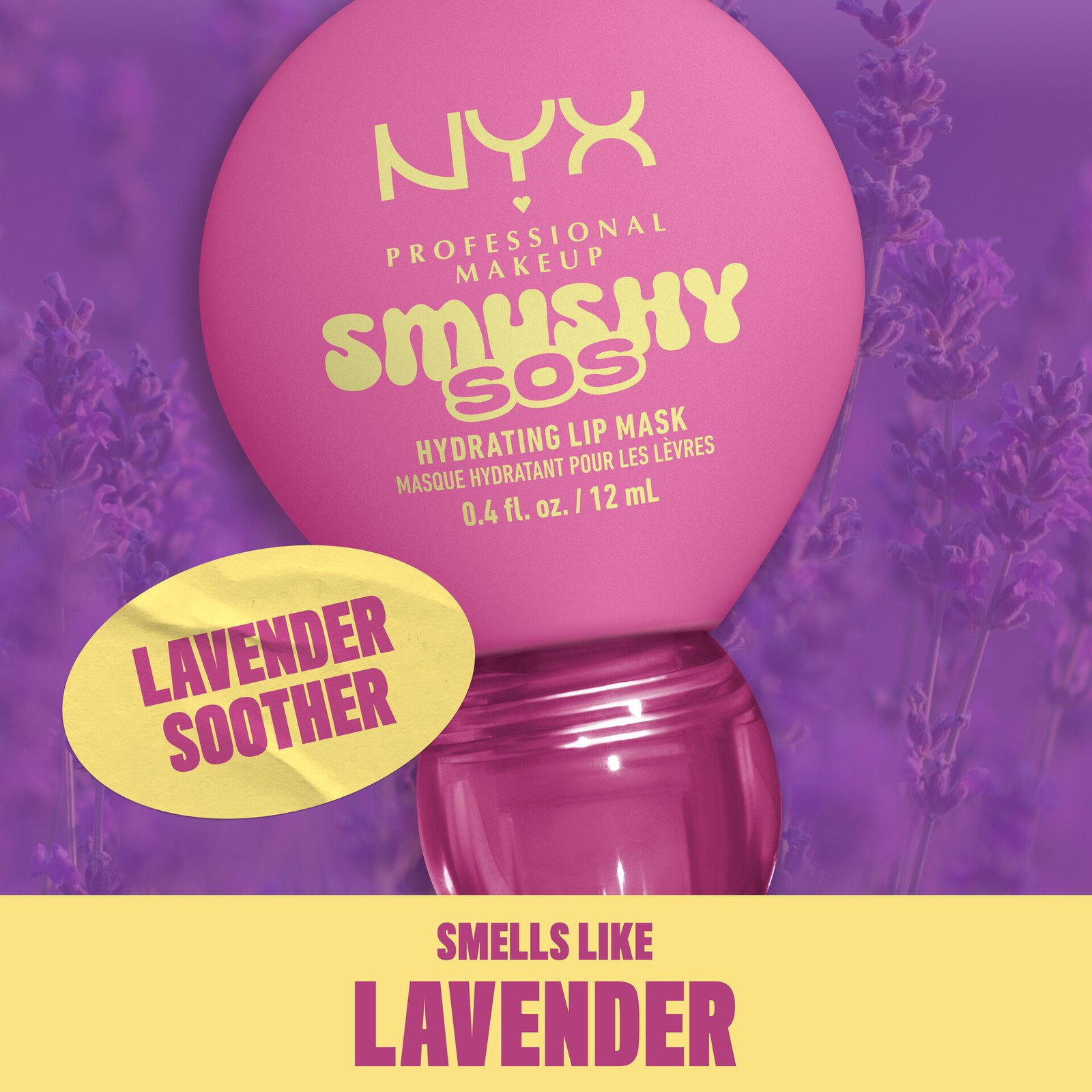 NYX Professional Makeup Smushy SOS Hydrating Läppmask 05 Lavender Soother 12 ml