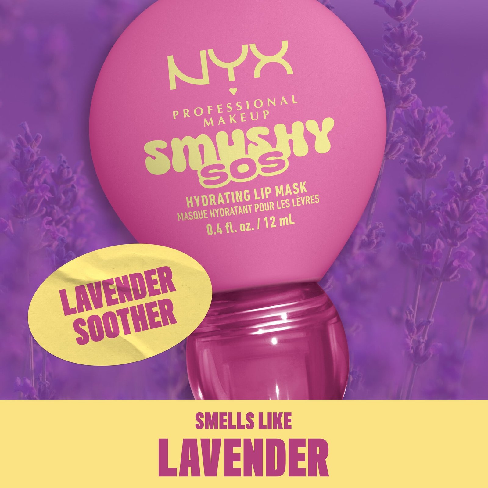 NYX Professional Makeup Smushy SOS Hydrating Läppmask 05 Lavender Soother 12 ml