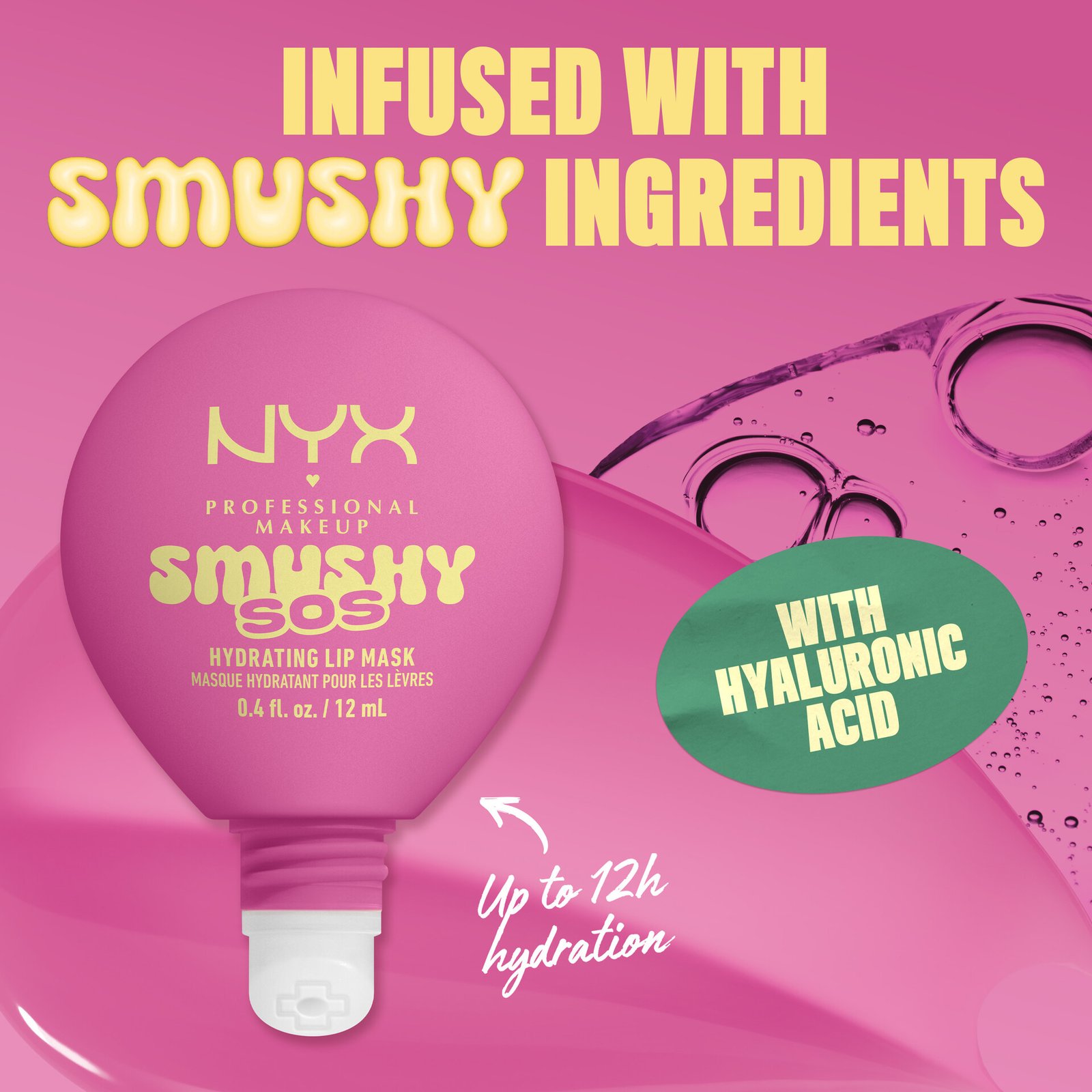 NYX Professional Makeup Smushy SOS Hydrating Läppmask 05 Lavender Soother 12 ml