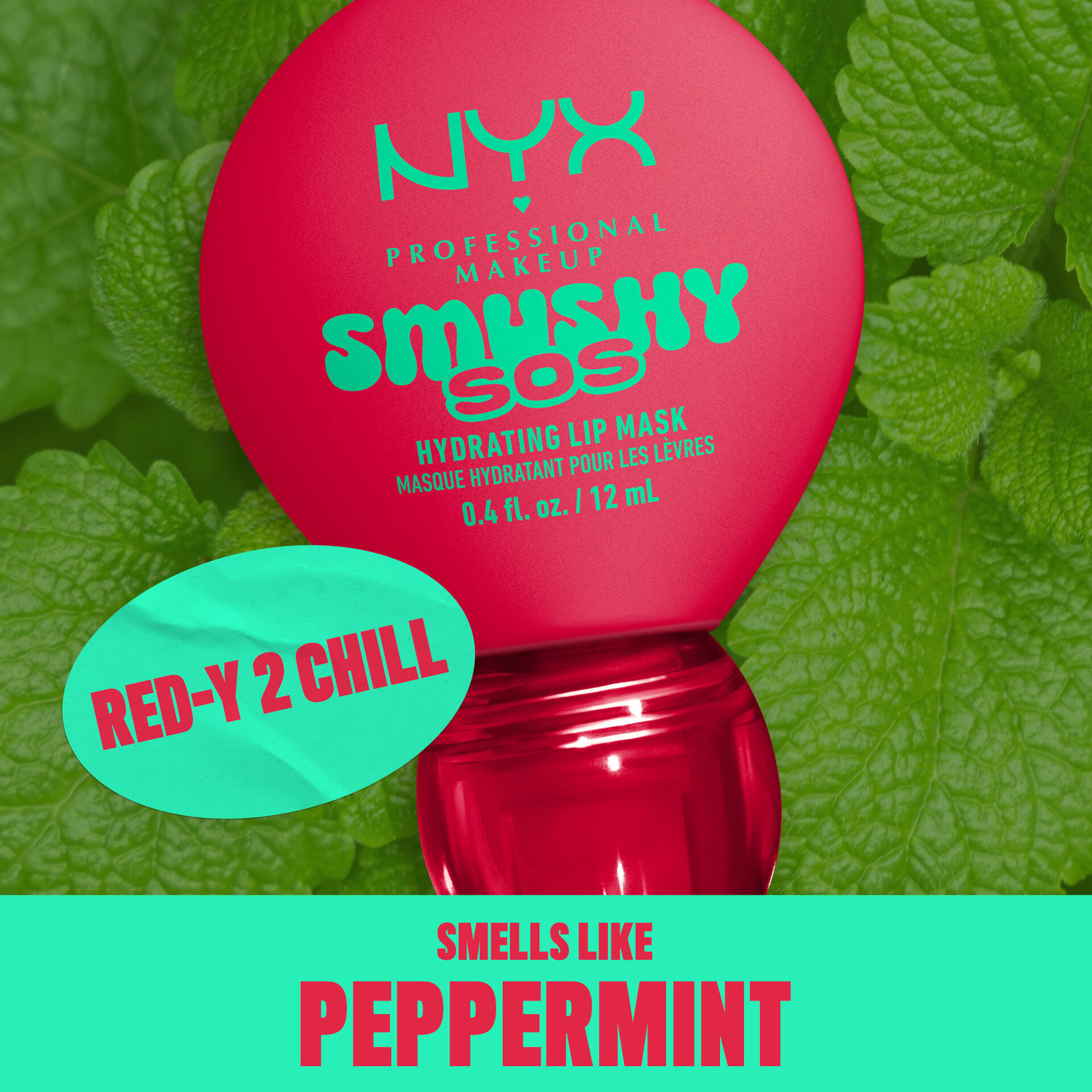 NYX Professional Makeup Smushy SOS Hydrating Läppmask 07 Red-y 2 Chill 12 ml