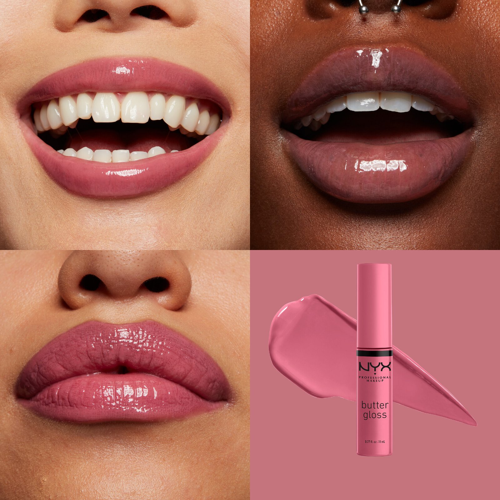 NYX Professional Makeup Butter Lip Gloss 15 Angel Food Cake 8 ml