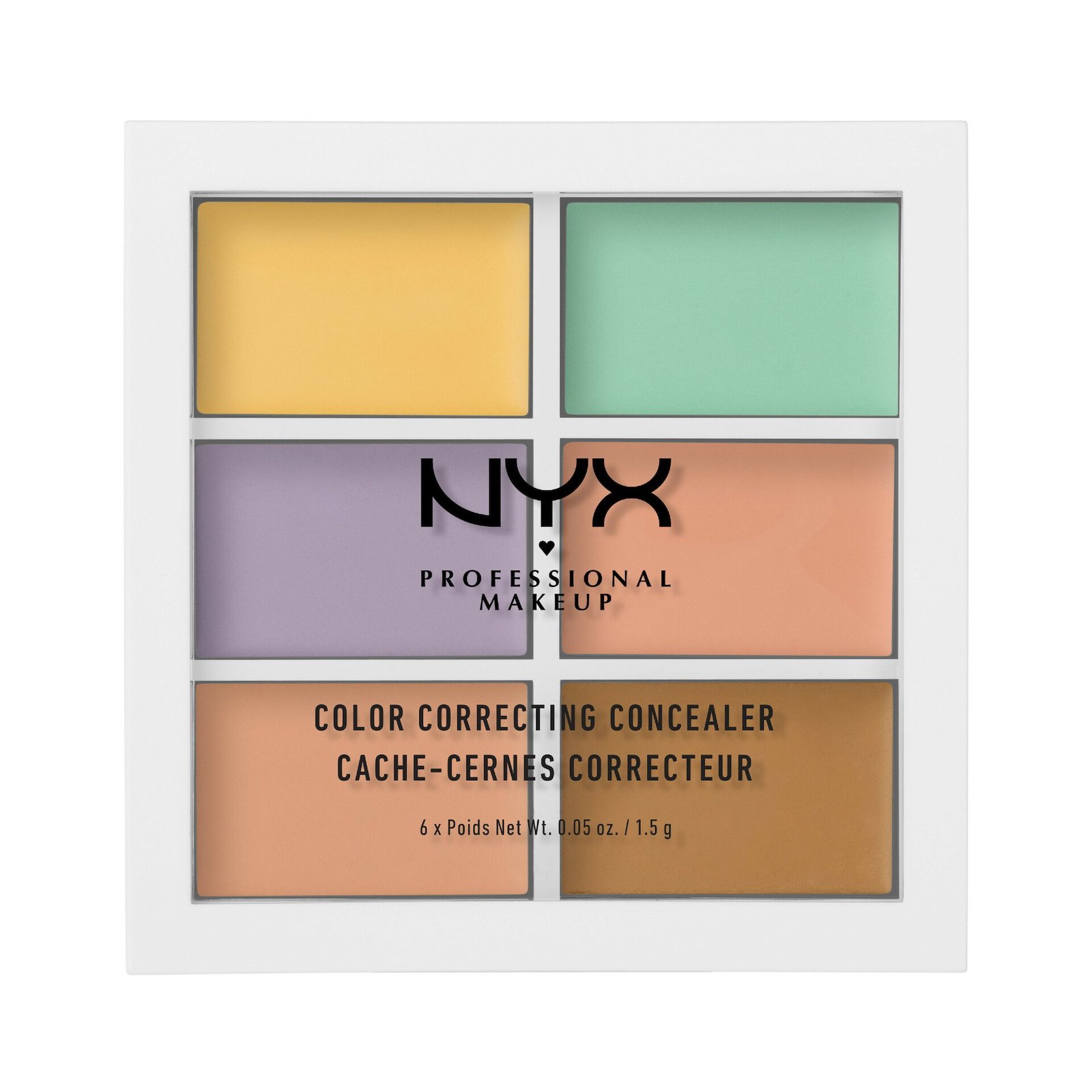 NYX Professional Makeup Color Correcting Concealer 4 Contour Palette 9g