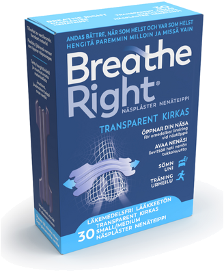 Breathe Right Näsplåster Transparent S/M