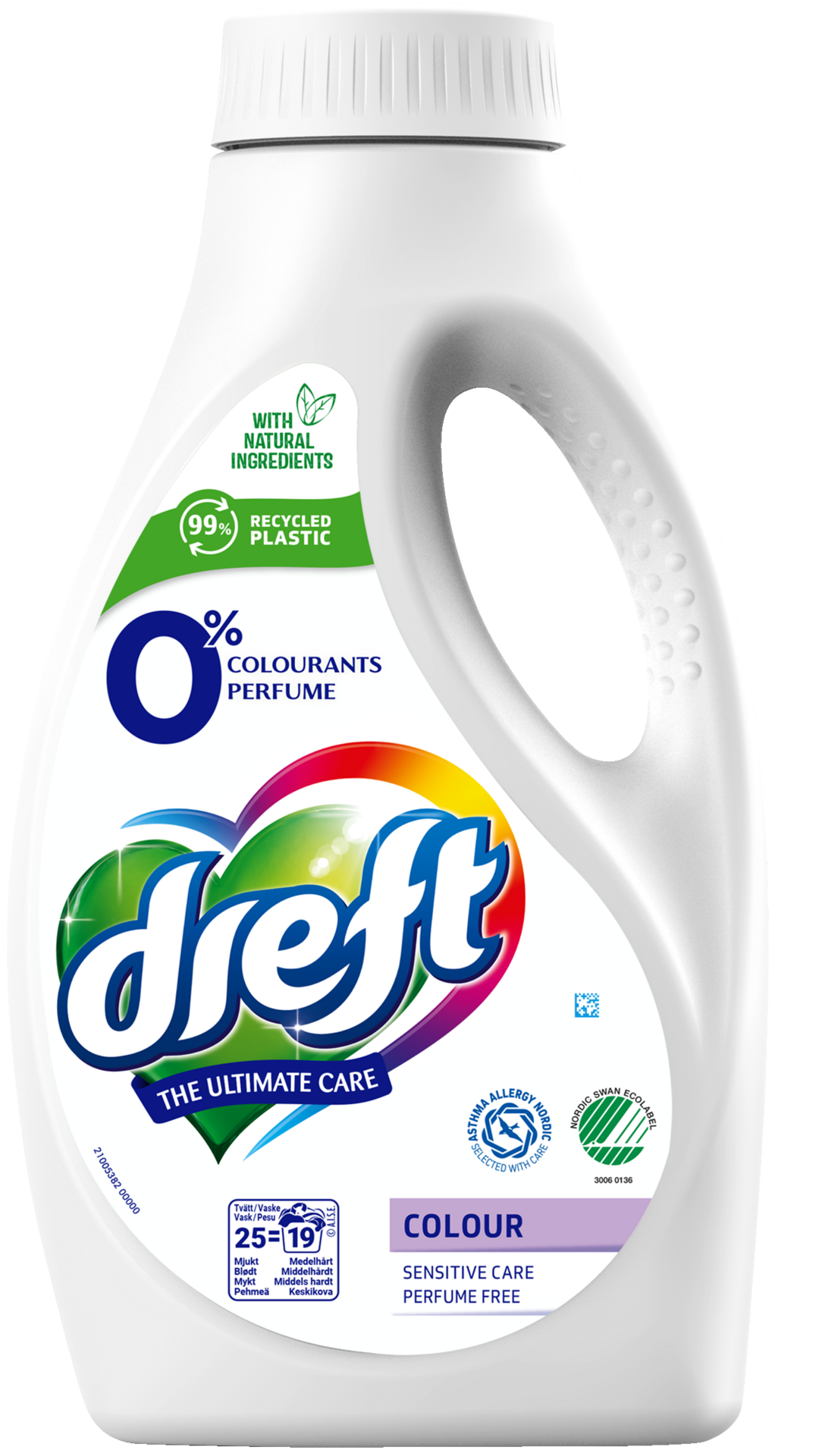 Dreft Sensitive Colour Flytande Tvättmedel 1000 ml 25 tvättar