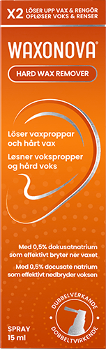 Waxonova Hard Wax Remover Öronspray mot vaxproppar/hårt vax 15 ml
