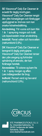 Waxonova Daily Ear Cleanser Öronspray för daglig rengöring 30 ml