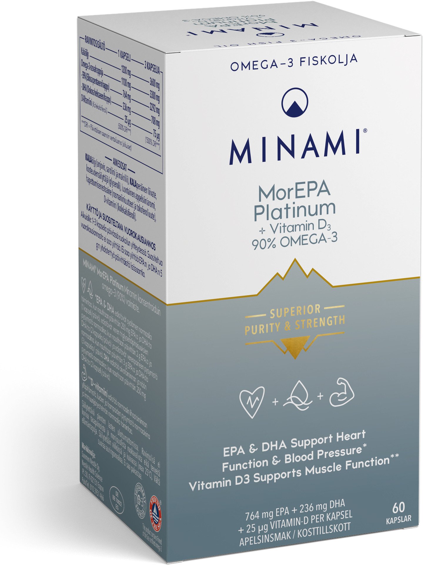 MINAMI MorEPA Platinum D 60 kapslar