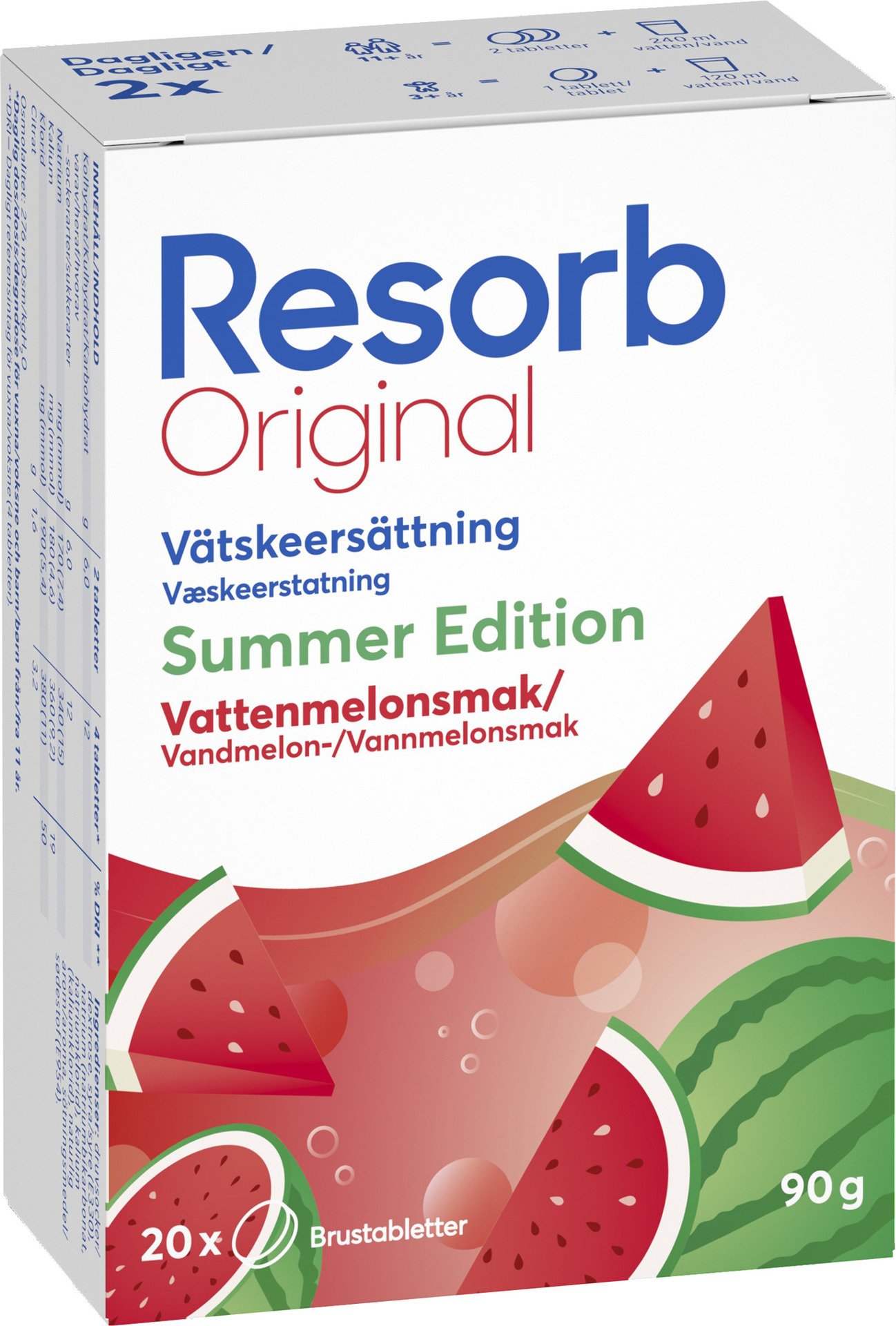 Resorb Original Summer Edition Vattenmelon 90 g