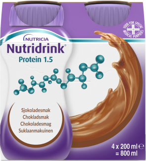 Nutridrink Protein Chokladsmak 4 x 200 ml