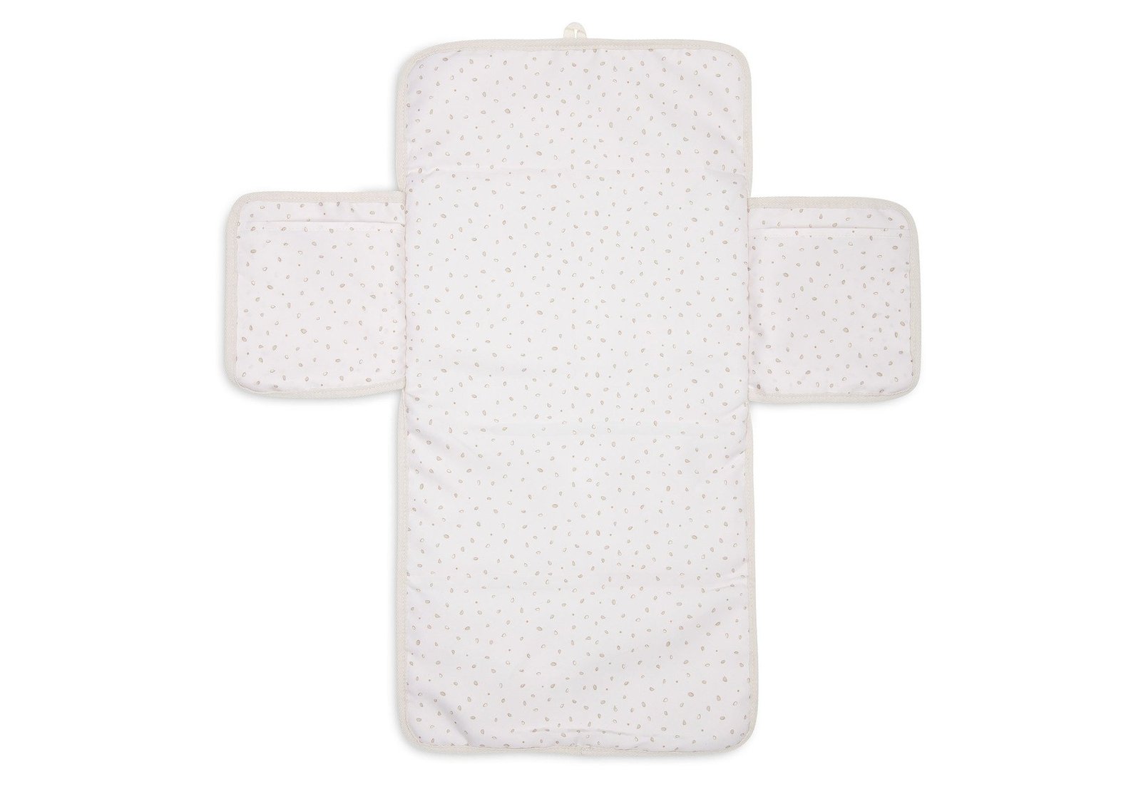 Jollein Skötbäddsunderlägg M Förvaringsfickor Cloudy Rib Oatmeal