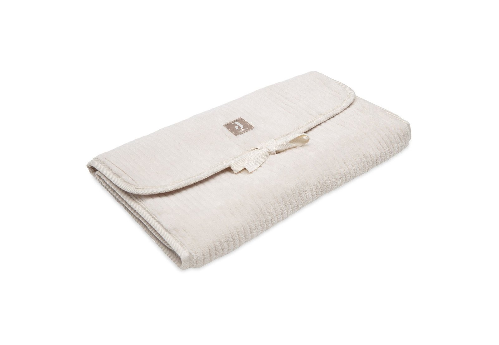 Jollein Skötbäddsunderlägg M Förvaringsfickor Cloudy Rib Oatmeal
